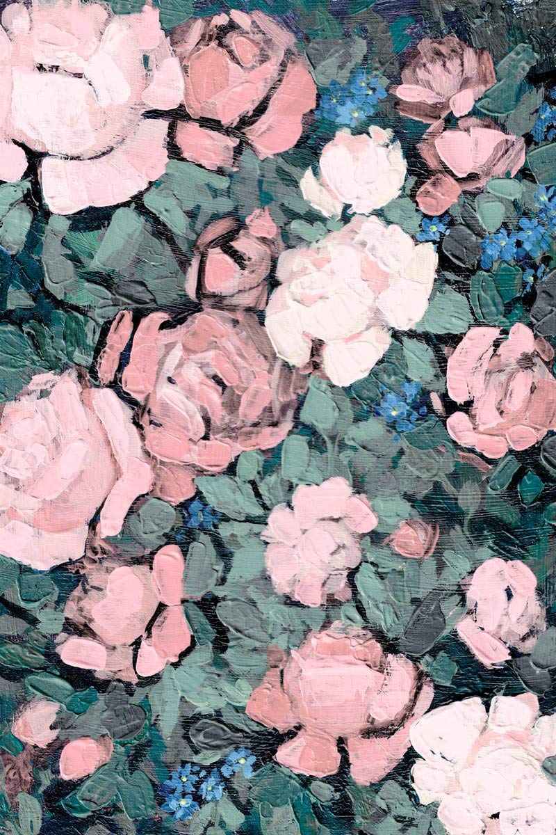 Bushy Pink Floral Painting Print on Wrapped Canvas - Marmont Hill Wall Art for Living Room, Bedroom & Office Decor
