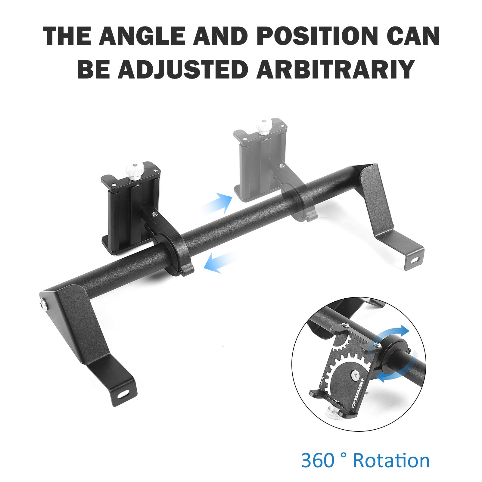 2018-2022 Jeep Wrangler JL/JLU & 2020 Gladiator JT Phone Mount Holder - Heavy Duty Stainless Steel Off-Road Phone Bracket | Secure Smartphone Mount for Adventure, Camping & Daily Driving