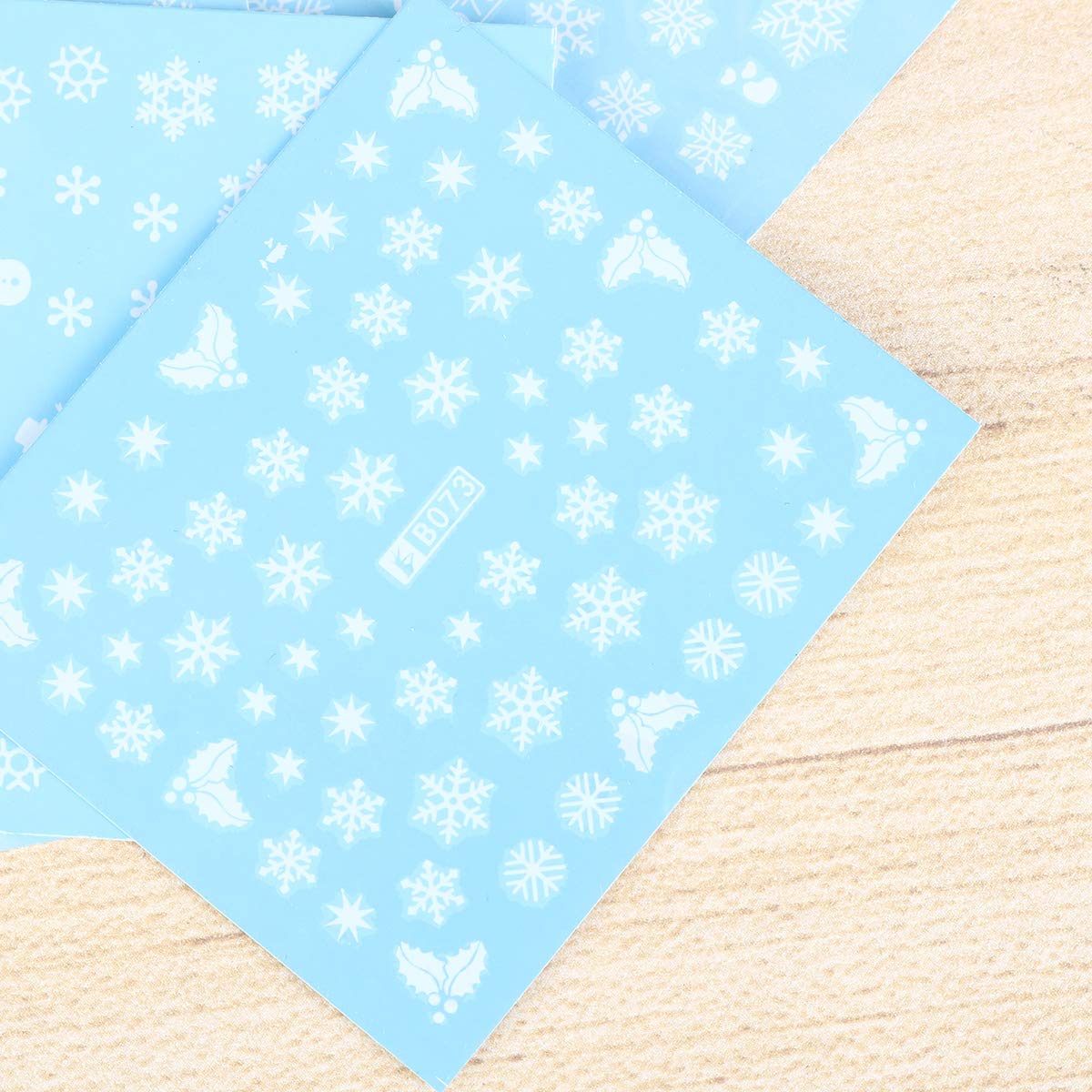 30pcs Winter Gel Nail Stickers - Self-Adhesive Nail Decals for Women & Kids, Christmas Holiday Manicure Decorations, DIY Nail Art Designs for Parties, Gifts & Festive Celebrations