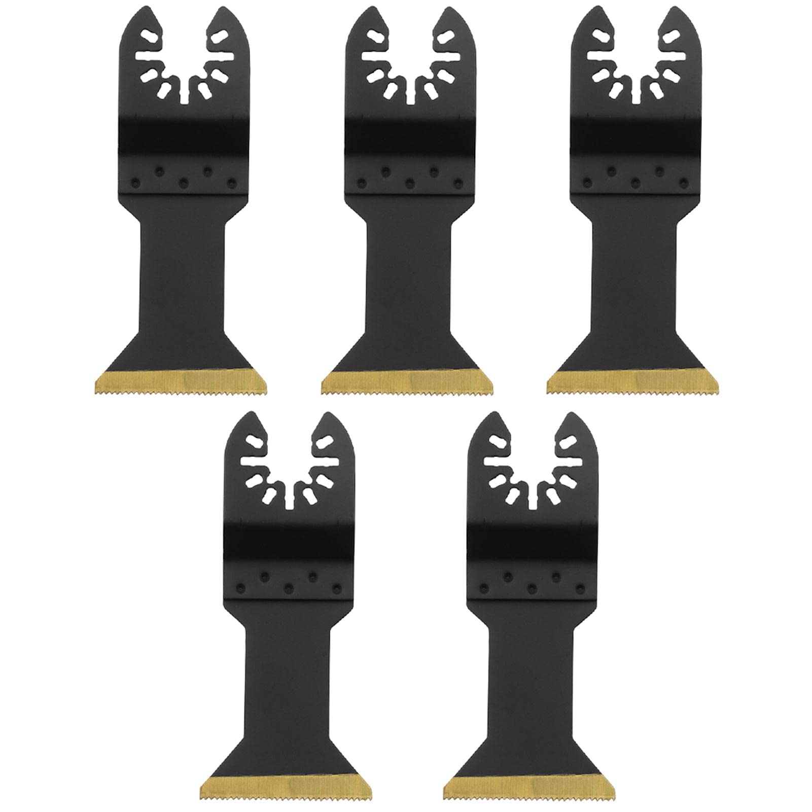 5-Pack Oscillating Multitool Saw Blades for Metal Cutting - Professional Plastic Blades for Wood, Drywall & PVC | DIY Home Improvement & Construction Projects
