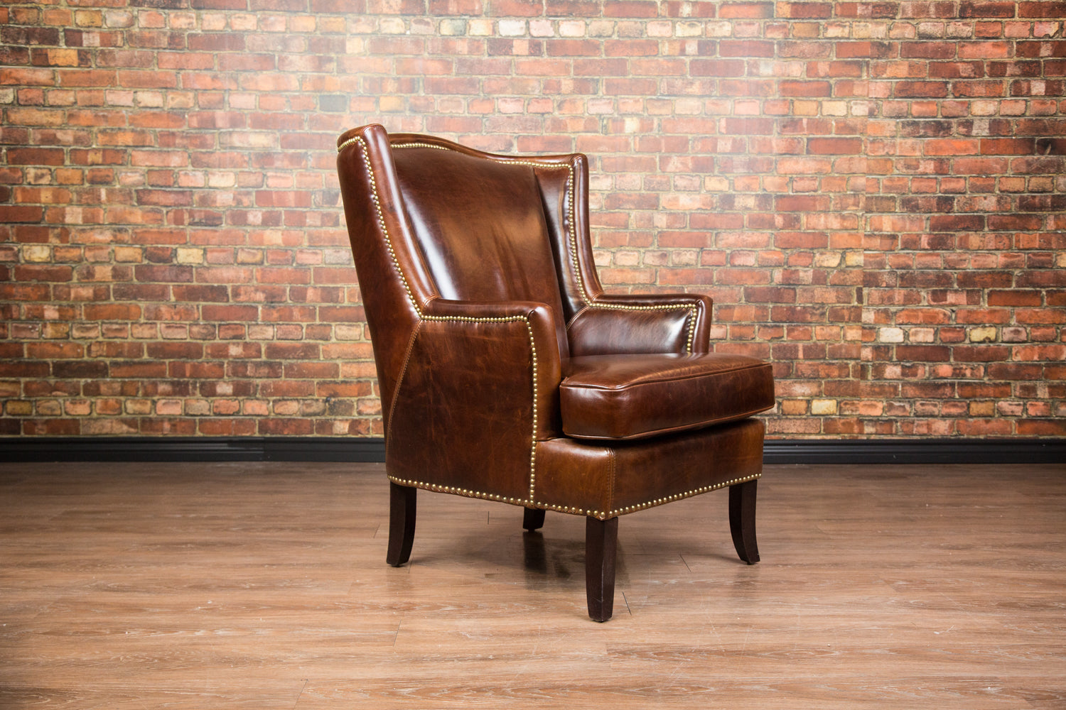 Premium Manor Leather Chair - Genuine Leather, Ergonomic Design for Home & Office - Perfect for Living Room, Study, or Executive Workspace