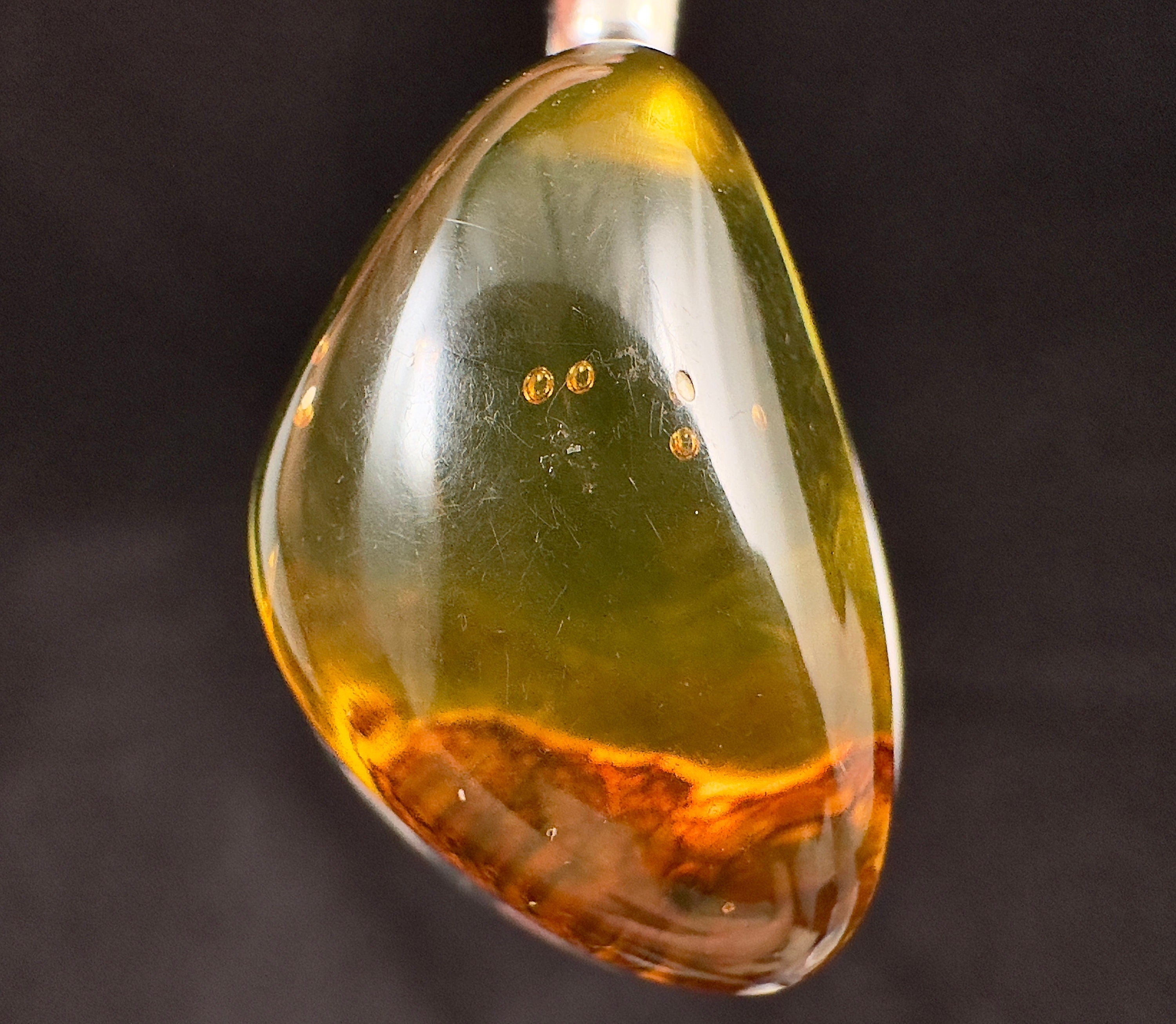 AAA Grade Sterling Silver Amber Pendant with Healing Crystal - Elegant Fine Jewelry for Women - Perfect for Meditation, Energy Healing & Spiritual Gifts