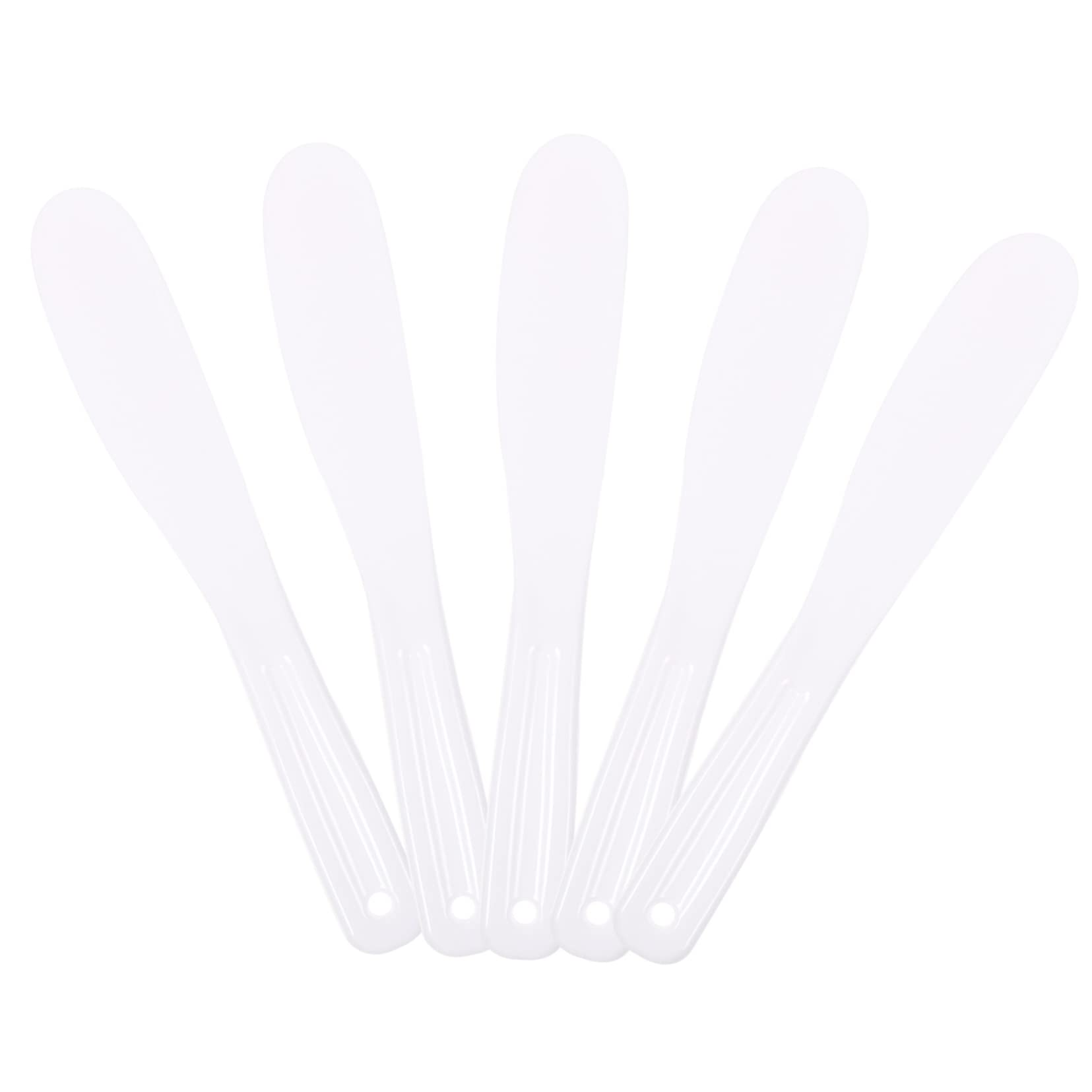 5-Piece Face Mask & Cream Spatula Set - Reusable Makeup Spatulas for Skincare, Facial Mask Application & Cosmetic Cream Scoop - Perfect for Home Spa, Salon & Travel Beauty Kit