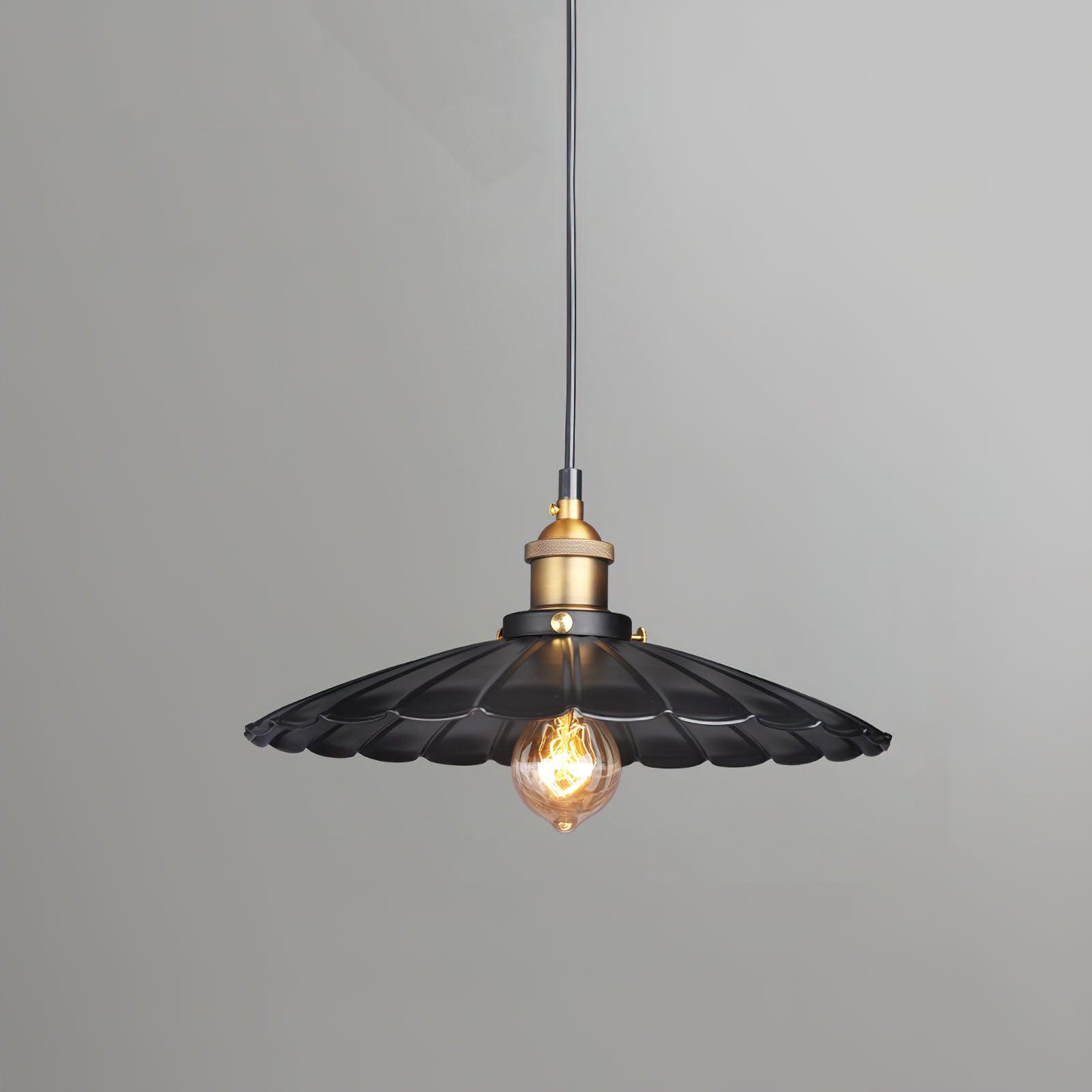 Elegant Black Skirt Pendant Light - Modern Hanging Chandelier for Dining Room, Kitchen Island, or Bedroom Decor