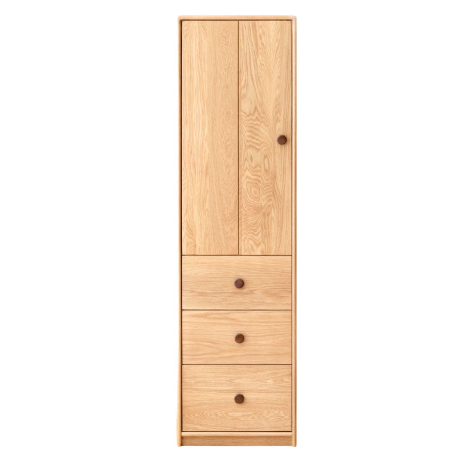 19.7x20.9x70.9 inch / 50x53x180 сm / Natural Wood Color / Single door wardrobe