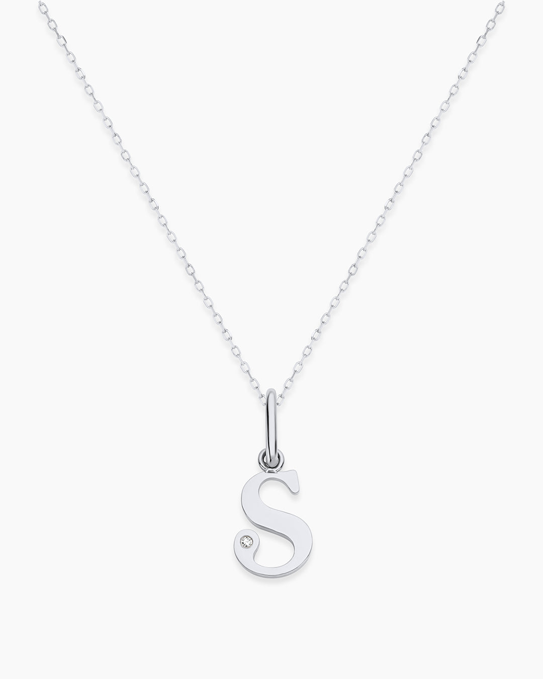Vintage Diamond Alphabet Charm Necklace - Personalized Initial Pendant Jewelry for Women, Gift for Her, Birthday, Anniversary, Valentine's Day