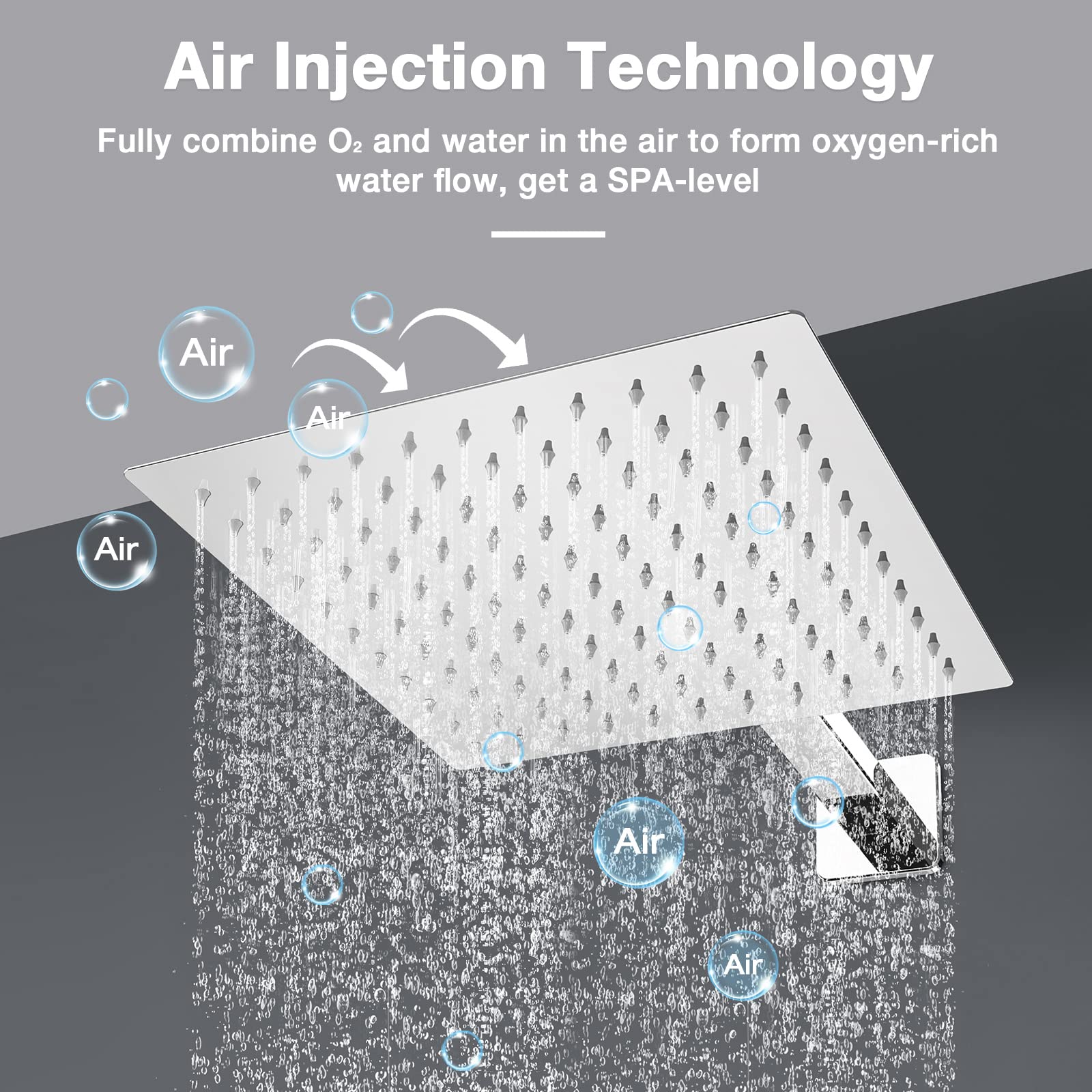 10-inch Rainfall Shower System with Handheld - 3 Function Chrome Stainless Steel Pressure Balance Shower Faucet Set for Bathroom Remodel & Spa-Like Experience
