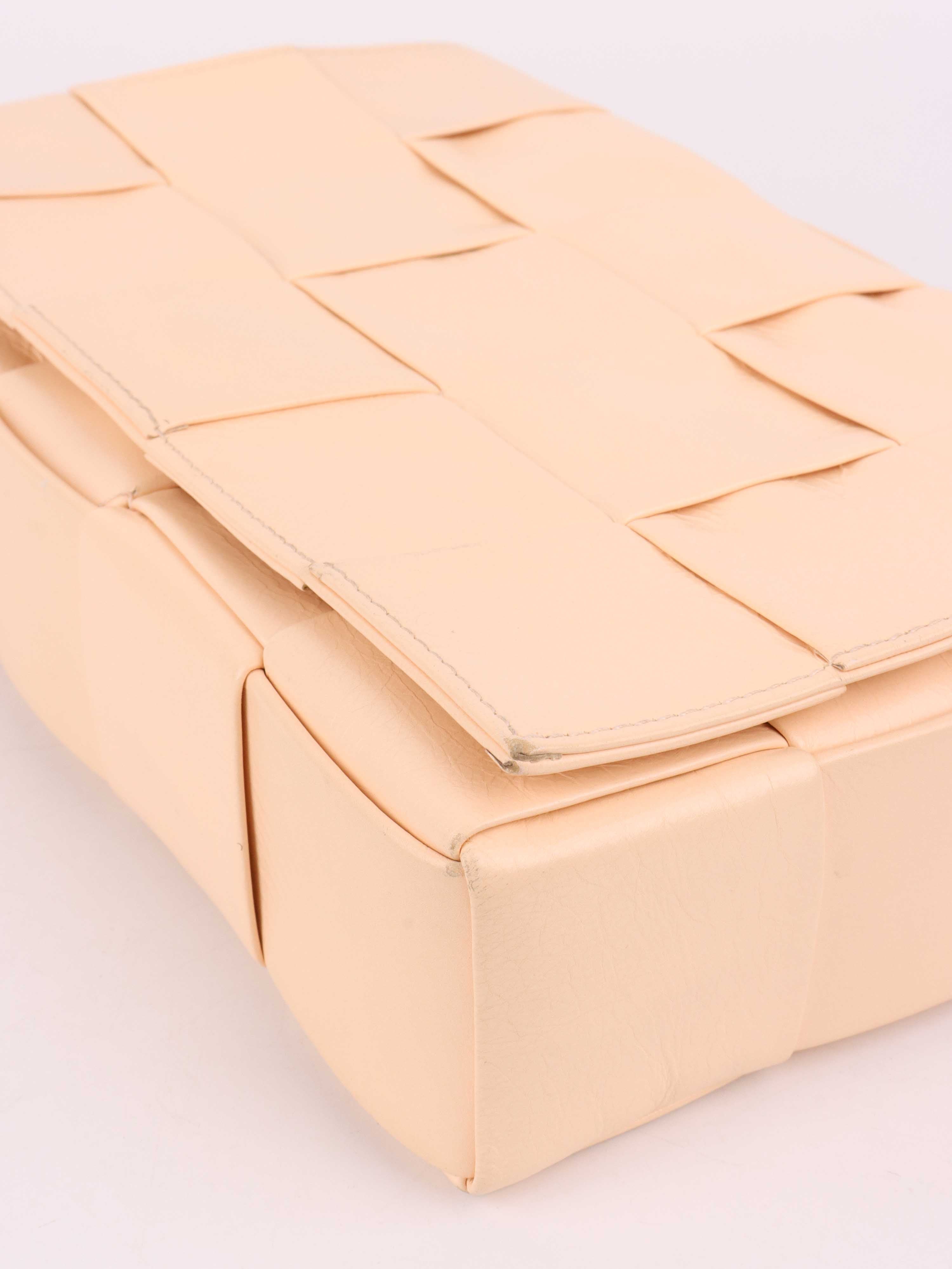 Bottega Veneta Light Peach Cassette Bag - Luxury Crossbody Handbag for Women | Perfect for Date Night, Office & Travel Accessories