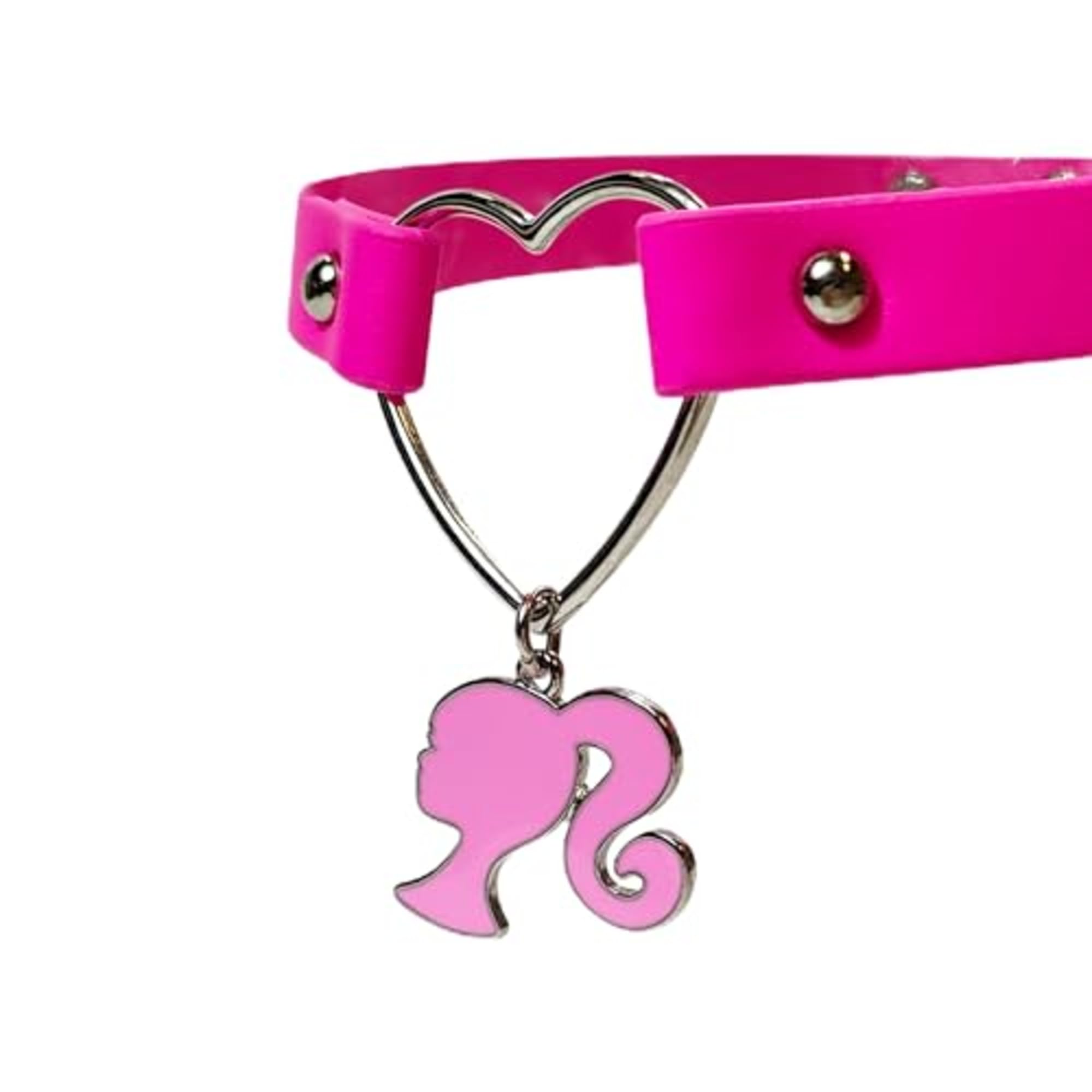LUV HER Adjustable Leather-like Choker Necklace for Women & Girls with Charm - Stylish Costume Jewelry for Outfits, Ages 4+ | Perfect for Parties, Halloween & Everyday Fashion Accessories