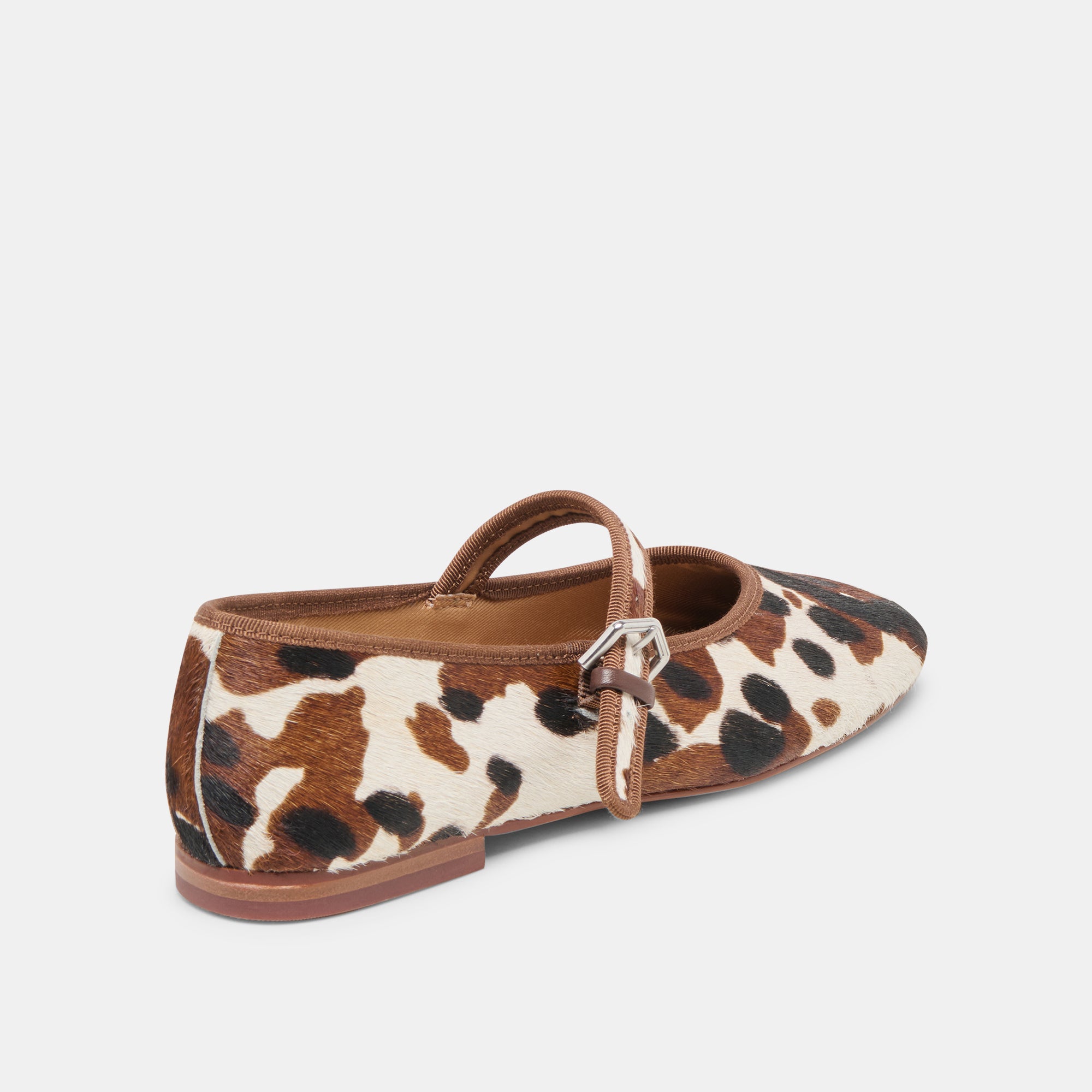 Roslyn Ballet Flats for Women - Genuine Calf Hair in Cocoa Taurus | Comfortable & Stylish Shoes for Work, Casual Outfits & Everyday Wear