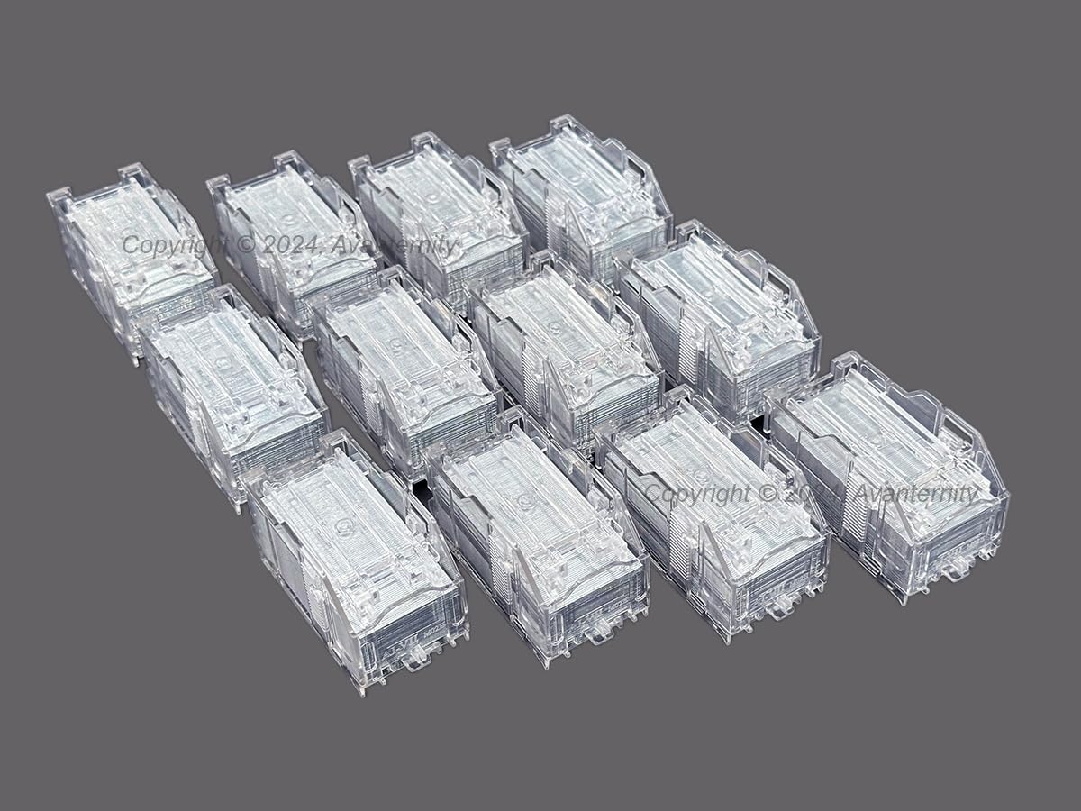 Avanternity's Compatible Staple Refills for Toshiba Staple-2400 Stapler - 4 Boxes Pack (2000 Staples) - Perfect for Office, School & Home Document Binding