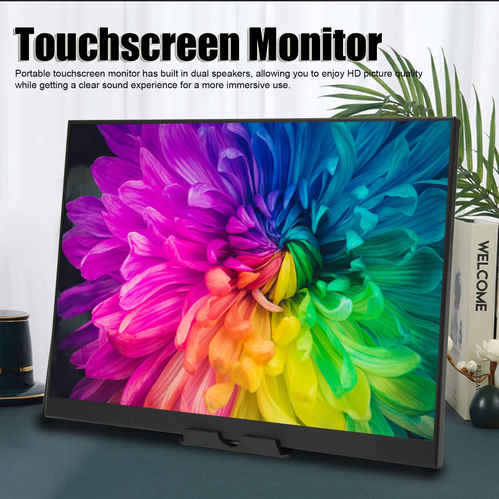 Ciciglow 16 Inch Portable Touch Screen Monitor with High Refresh Rate - Ideal for Home Office, Gaming, and Remote Work