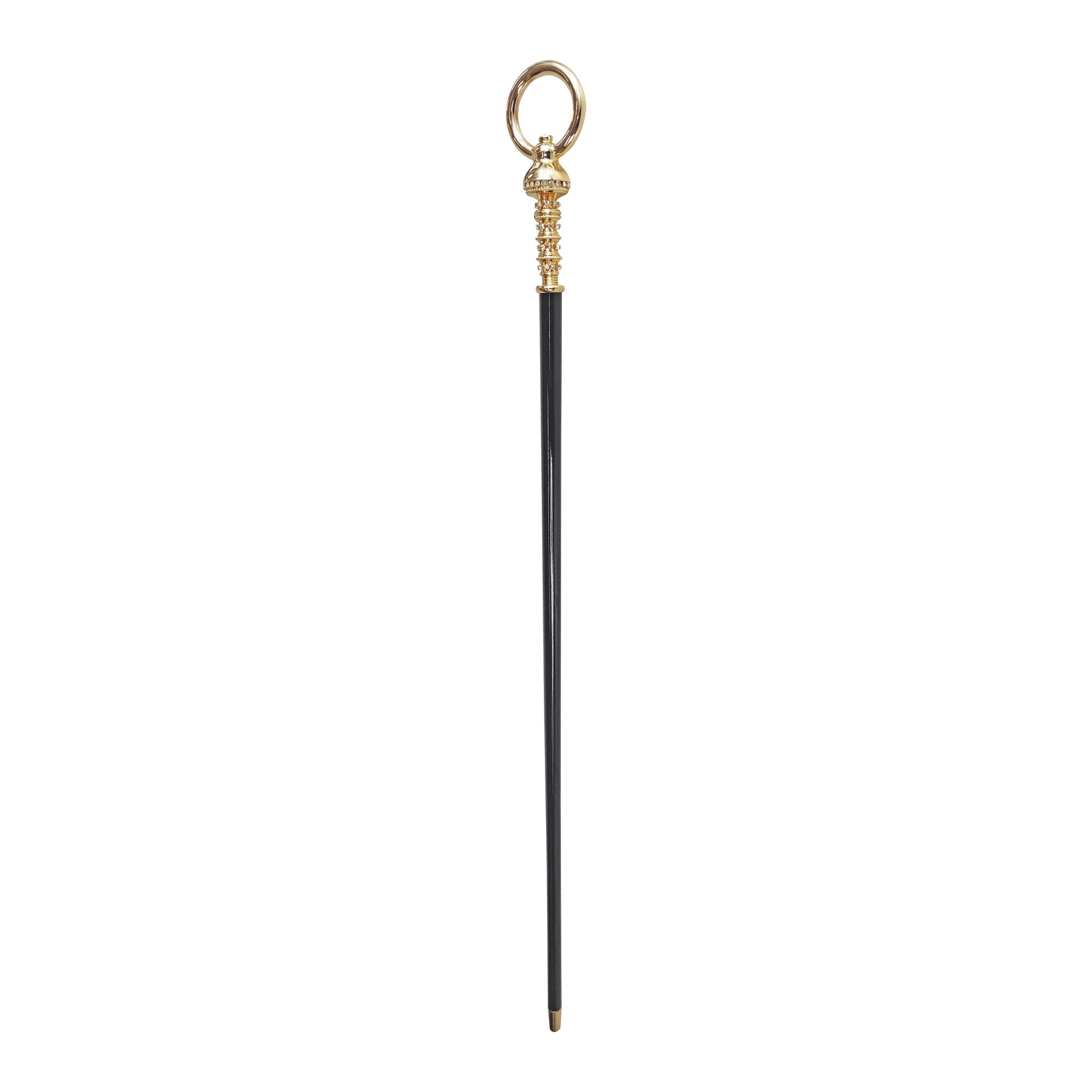 24K Gold-Plated Brass Walking Cane - Elegant & Durable Mobility Aid for Seniors & Fashionable Walking Stick for Special Occasions