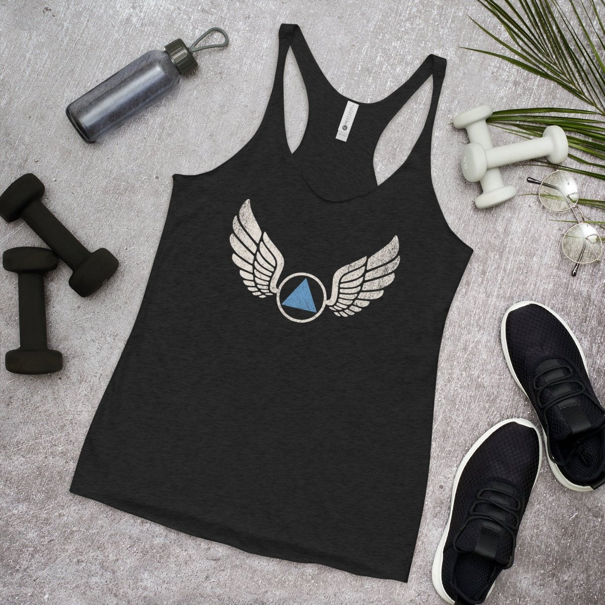 Wings of Recovery - Women's Racerback Tank Top for Yoga, Gym & Workout | Comfortable Athletic Shirt for Fitness & Running