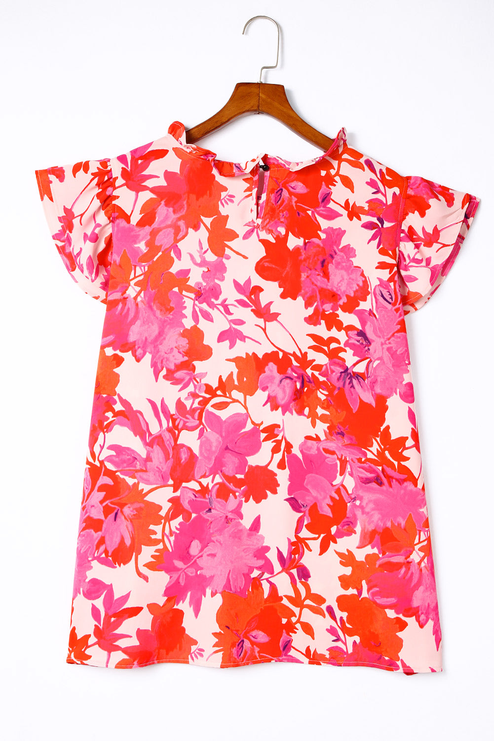 Plus Size Floral Summer Vacation Blouse for Women - Flowy Boho Tunic Top for Beach, Travel & Casual Outfits