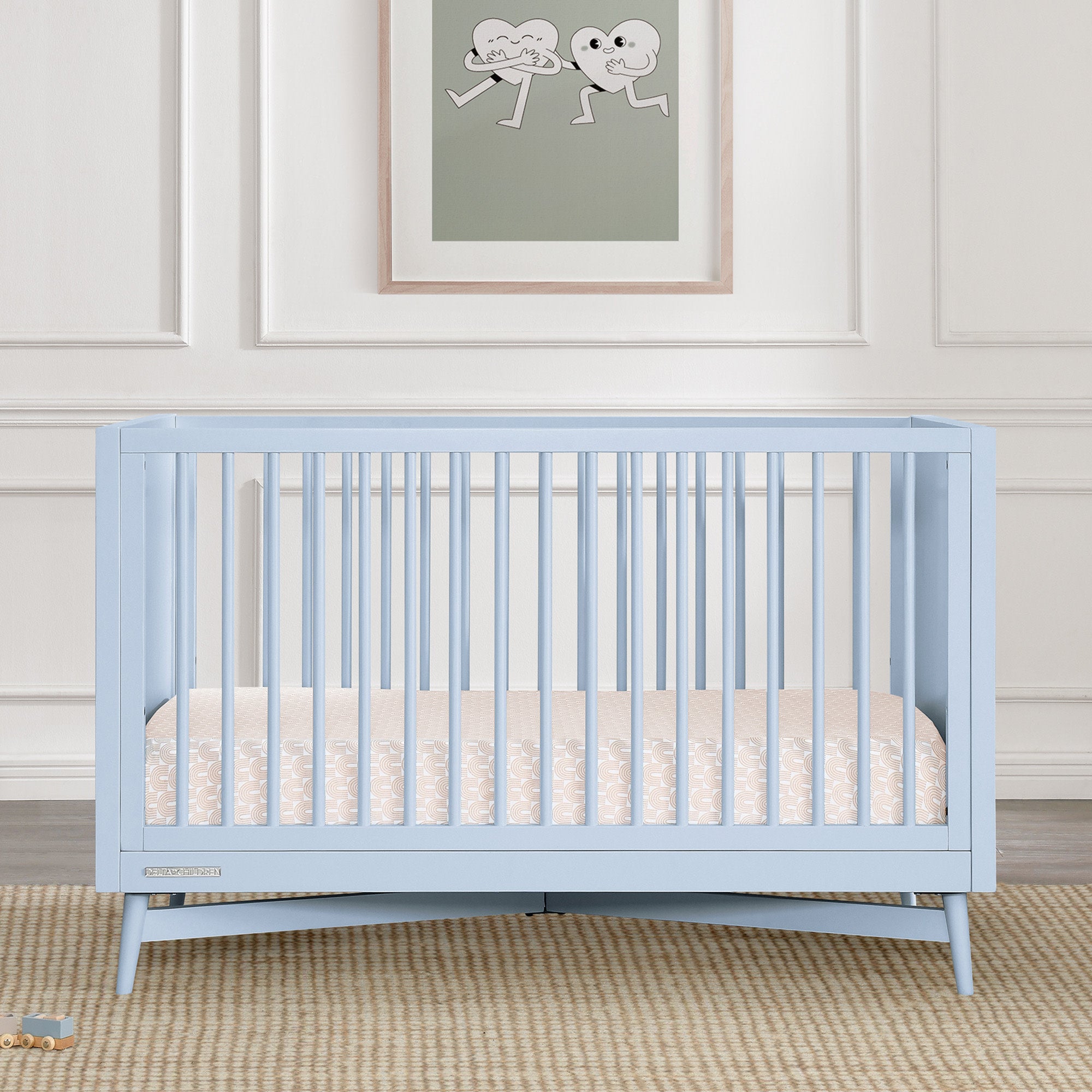 Dylan 4-in-1 Convertible Baby Crib - Toddler Bed, Daybed & Full-Size Bed - Safe & Stylish Nursery Furniture for Newborns to Teens - Perfect for Bedrooms, Daycare & Guest Rooms
