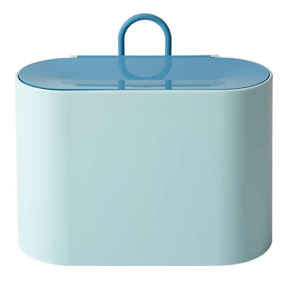 Mini Rectangular Press-Type Trash Can - Small Bathroom & Vanity Waste Bin for Home, Office, Bedroom | Space-Saving Desk & Countertop Decor