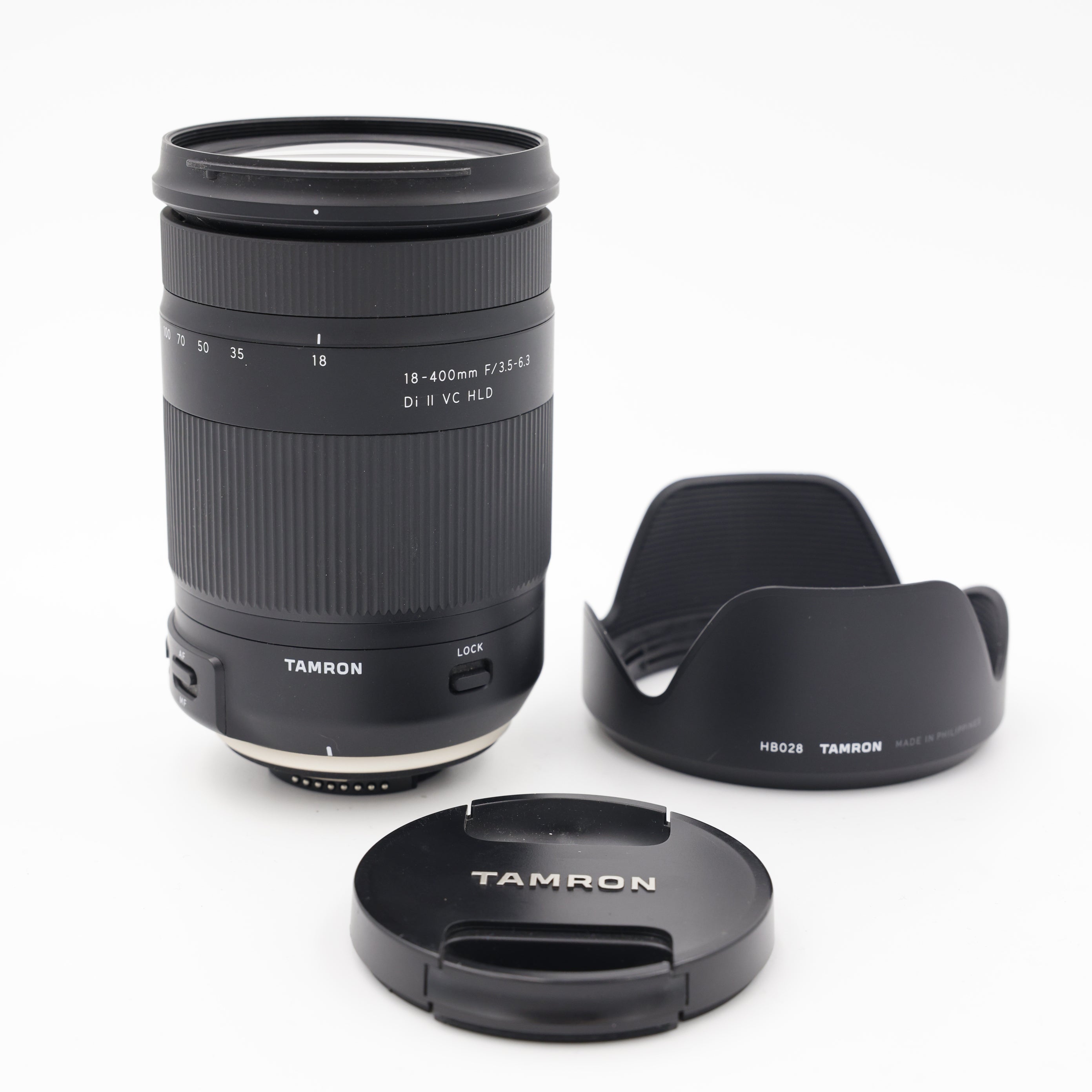 Used Tamron 18-400mm f/3.5-6.3 Di II VC HLD Lens for Nikon F Mount - Perfect for Travel, Wildlife & Sports Photography