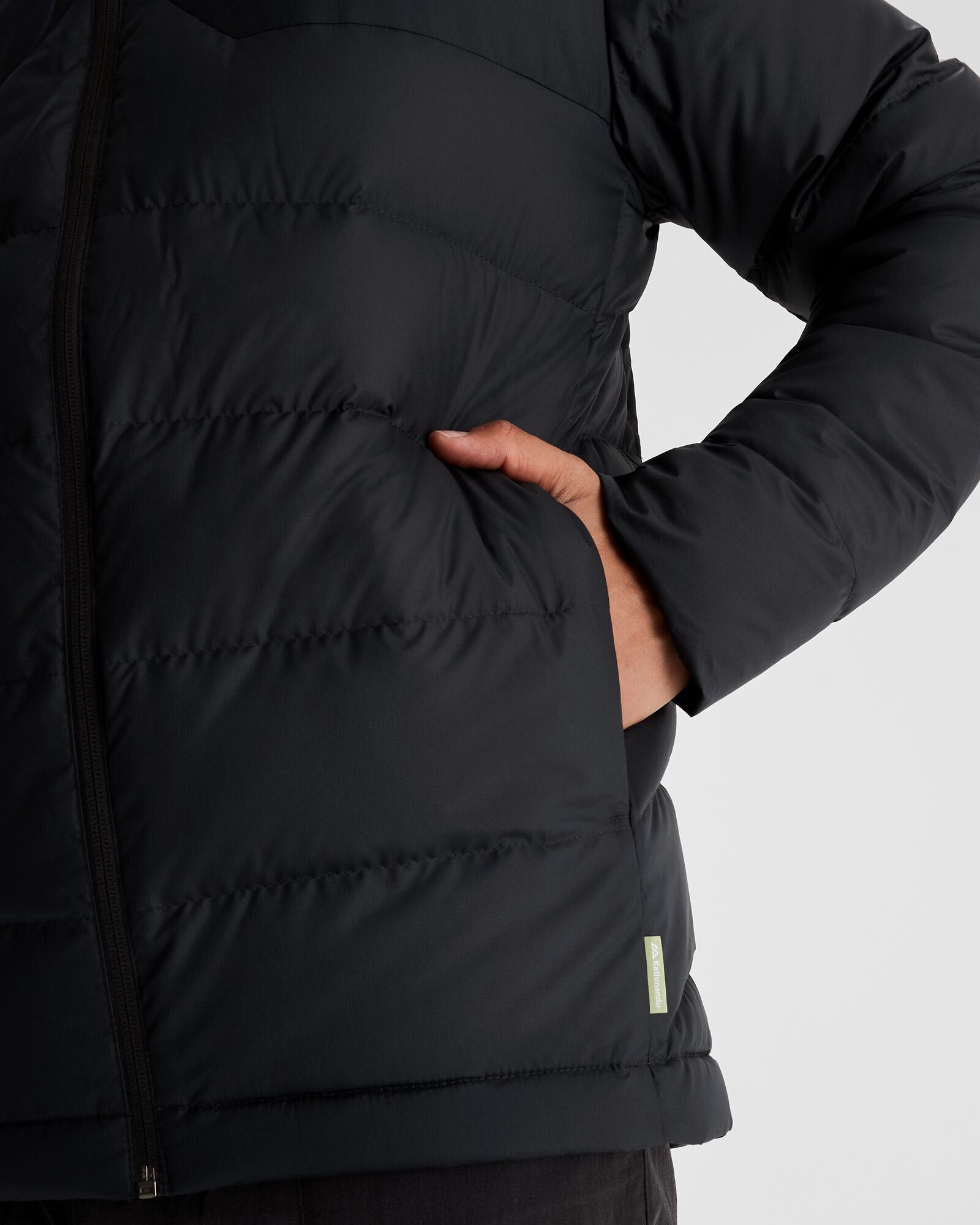 Men's Epiq Hooded Down Jacket - Black/Black | Lightweight Winter Coat for Outdoor Activities & Urban Style