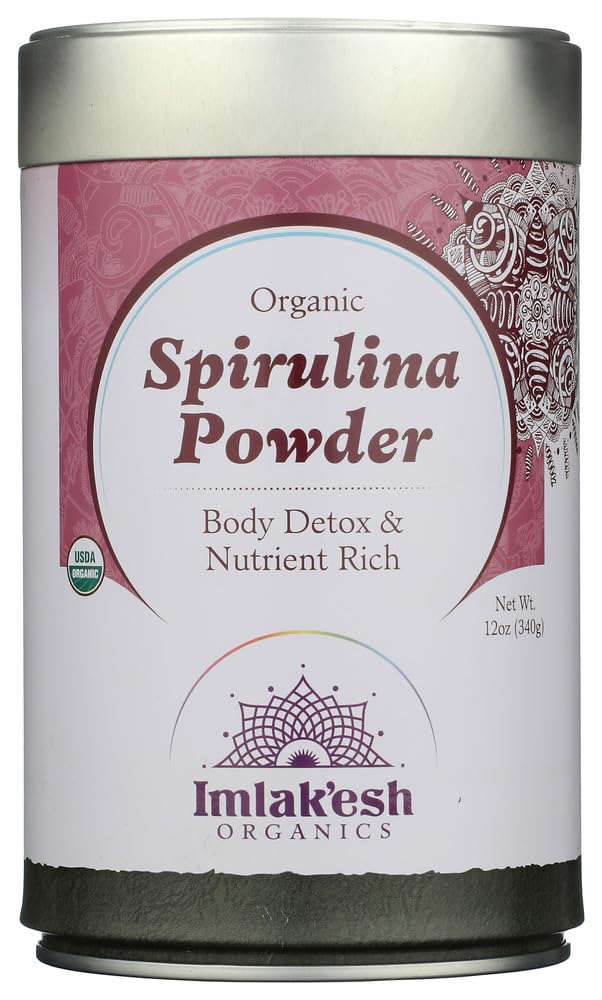 Organic Spirulina Powder - Blue-Green Algae Superfood with Protein & Antioxidants | Vegan, Non-GMO, Gluten-Free | 14oz Glass Jar | Boost Energy, Detox & Immune Support for Smoothies, Juices & Healthy Recipes