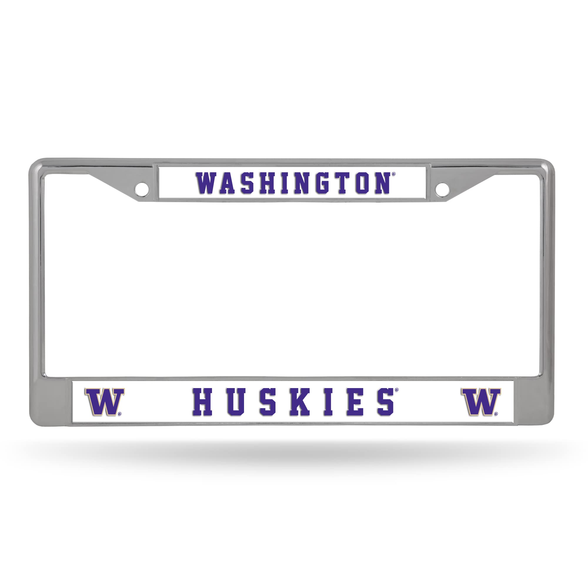 NCAA Unisex-Adult Chrome License Plate Frame - Durable Car Accessory for College Sports Fans & Alumni