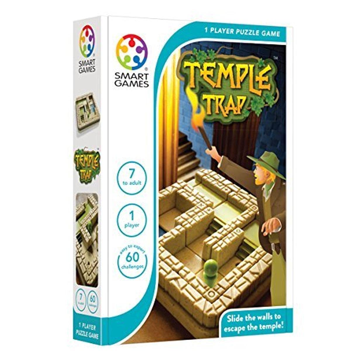 Smart Games Temple Trap - Award-Winning Logic Puzzle Board Game for Kids & Adults | Perfect for Family Game Night & Brain Training