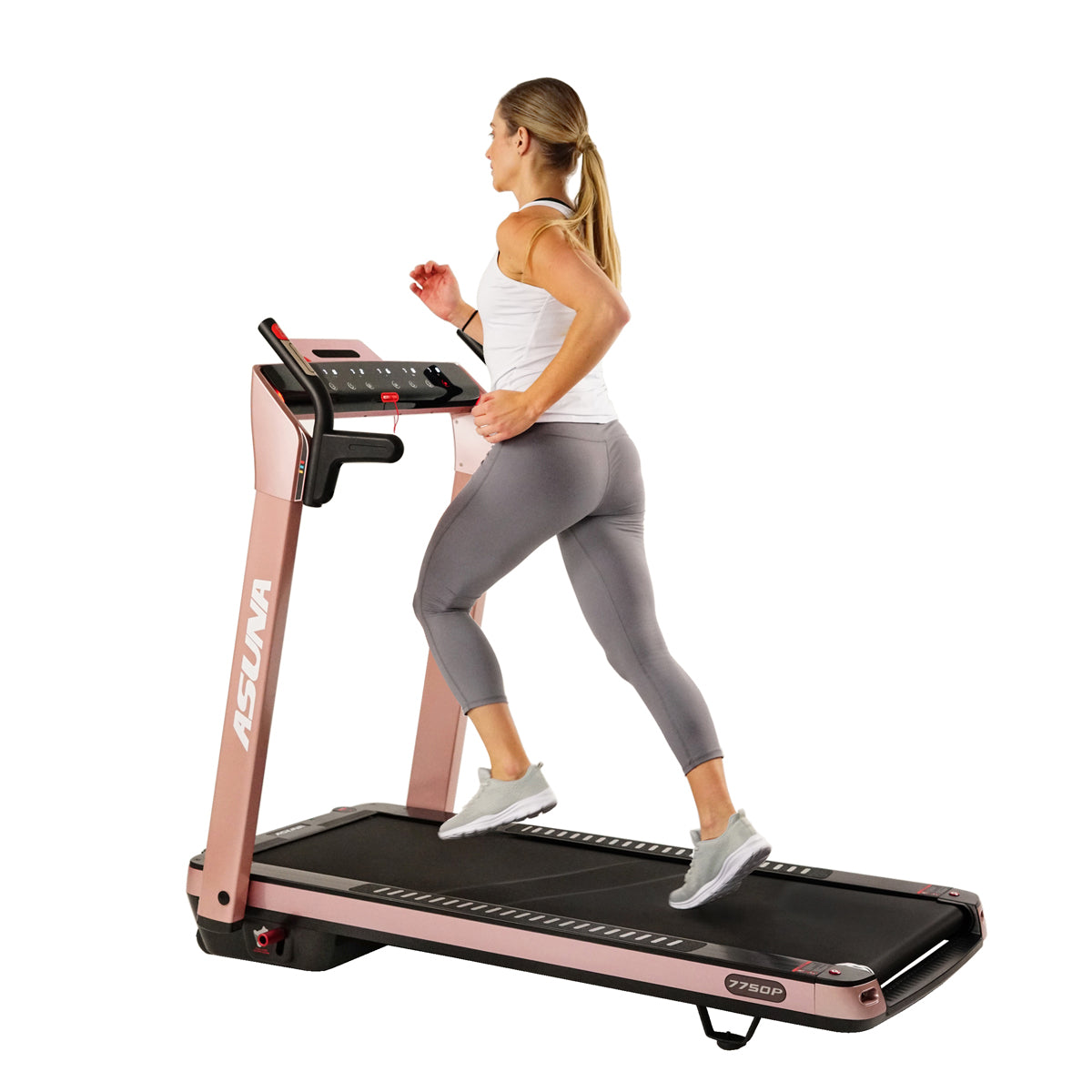 SpaceFlex Pink Foldable Treadmill with Auto Incline - Wide Running Deck for Home Gym, Cardio Workout & Small Spaces | Perfect for Apartment Fitness & Women's Home Exercise