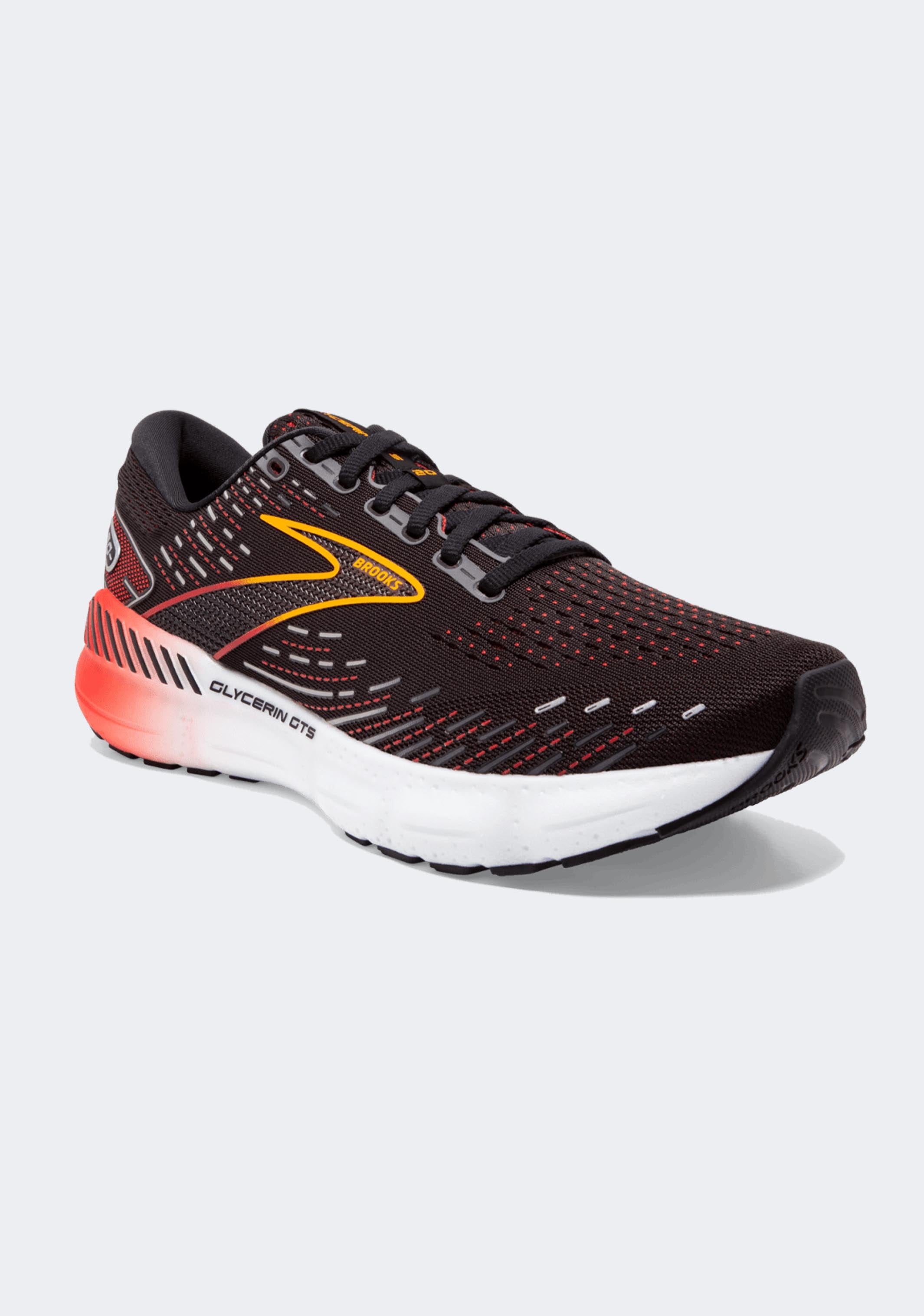 Brooks Men's Glycerin 20 GTS Running Shoes - Maximum Cushion & Support for Long Distance Running, Jogging & Training - Lightweight Stability Sneakers for Road & Trail