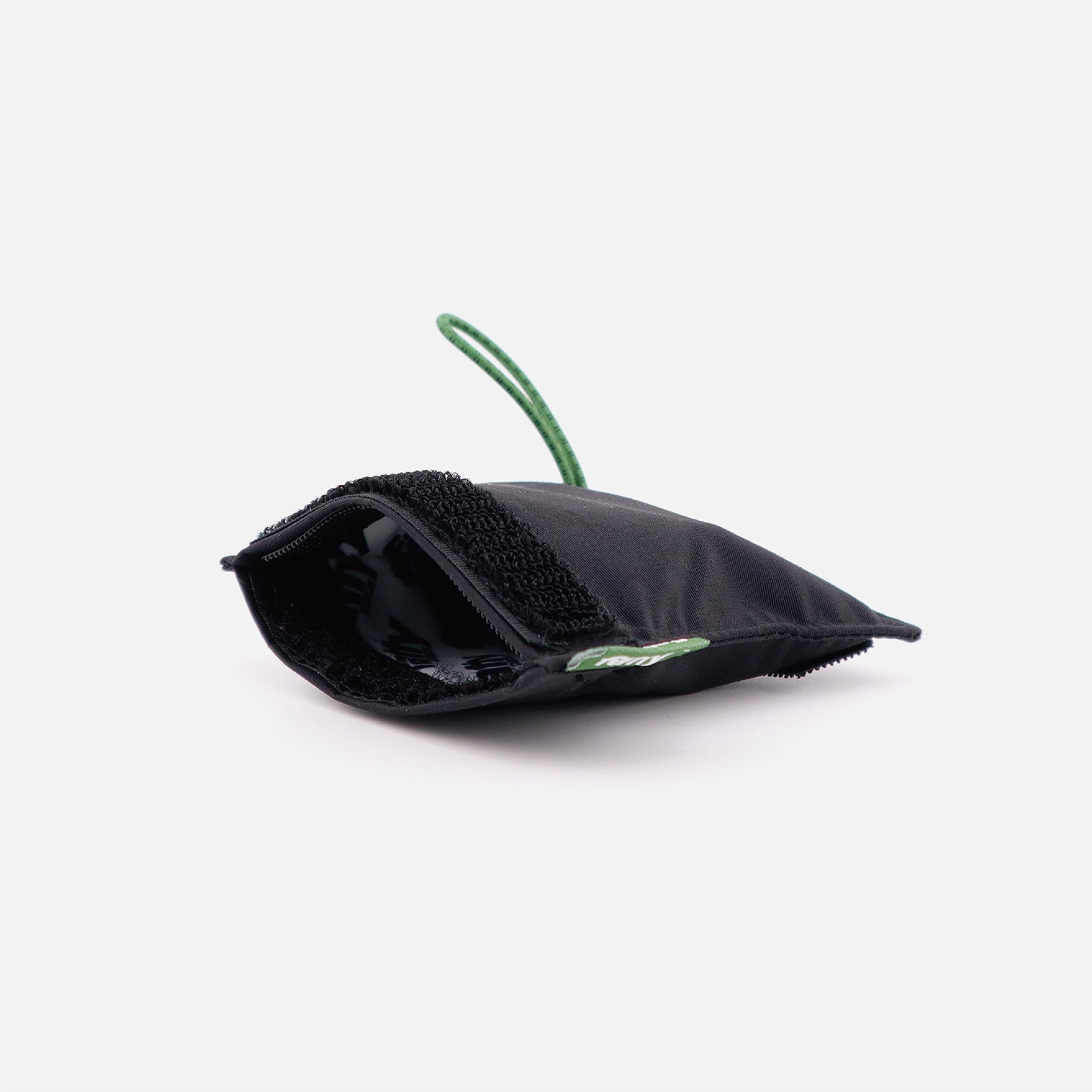 FattyPack - Detachable Hat Storage Pocket - Organize Cash, Medicine, Gum, Keys, Pens & Golf Accessories - Black/Green - Perfect for Golf, Hiking, Travel & Outdoor Activities