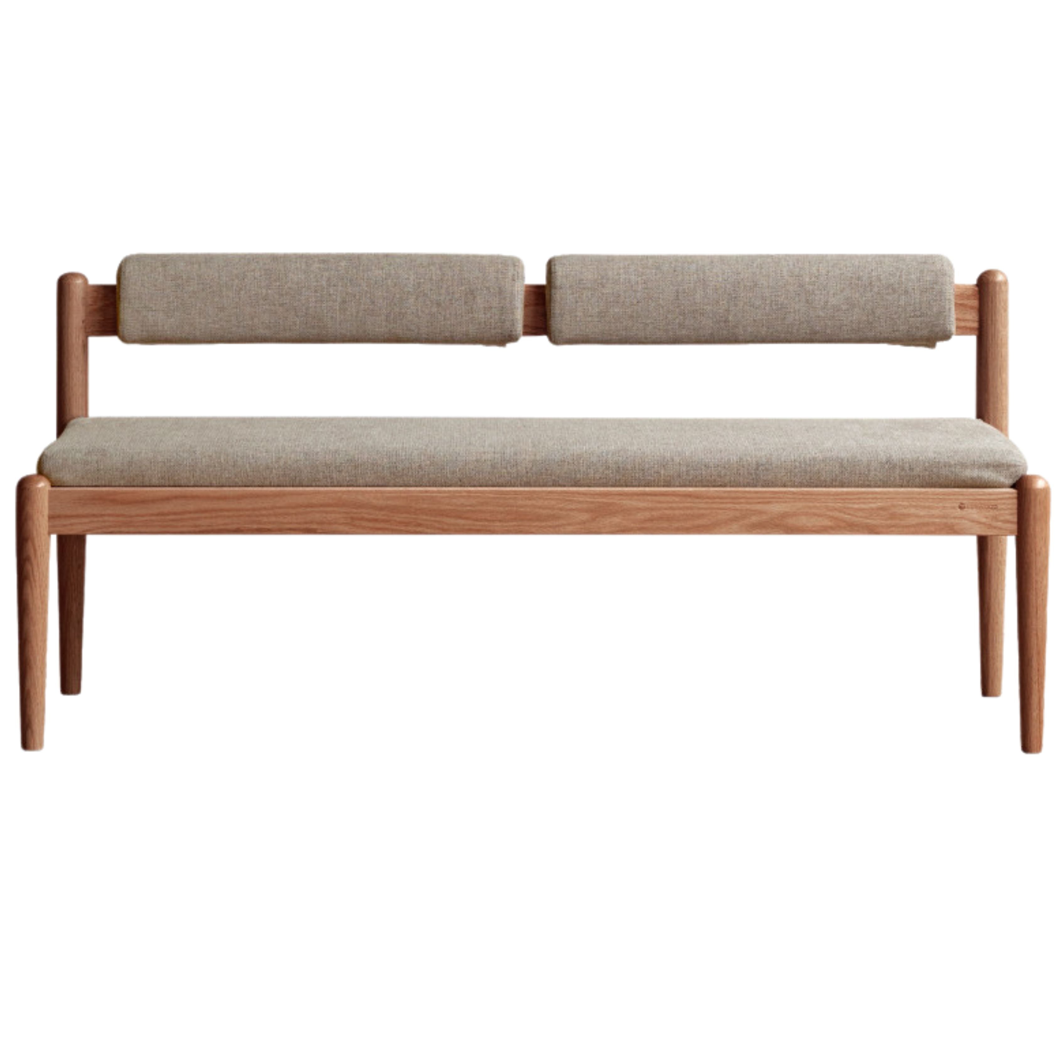 49.2x18.5x25.6 inch /125x47.5x65сm / Walnut color/  Oak long bench smoke chestnut brown