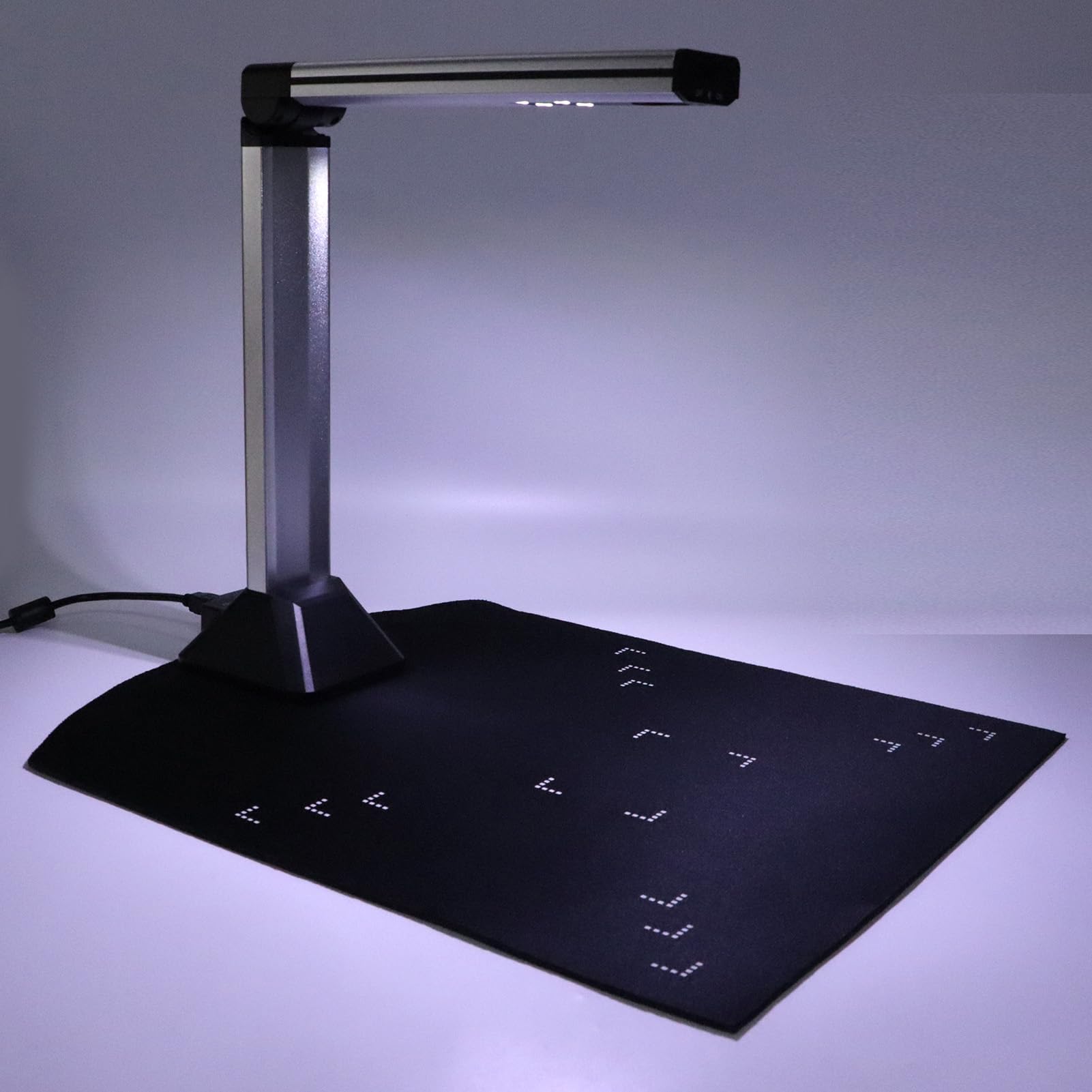 Professional A4 Book & Document Scanner - 5MP High Definition Auto-Focus USB Camera with OCR Technology | Portable for Office, Library & Home Use