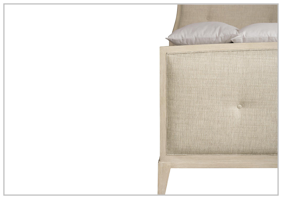 Bernhardt East Hampton Upholstered Panel Bed - Queen Size Upholstered Bed Frame with Button Tufted Headboard - Luxurious Bedroom Furniture for Master Bedroom & Guest Room
