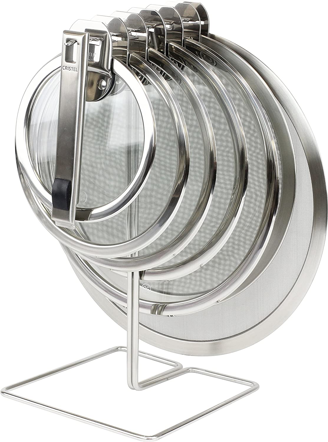 Cristel Strate KAPPMSA 11-Inch Stainless Steel Splatter Screen - Silver | Oil & Grease Guard for Frying Pans | Perfect for Stovetop Cooking, Frying, and Sauteing