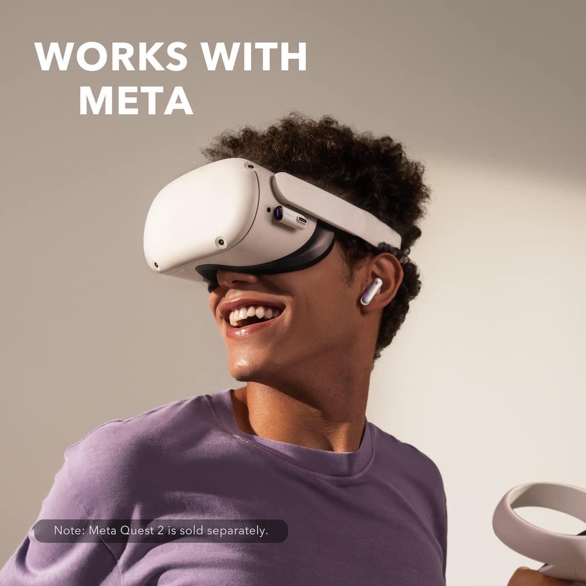 soundcore VR P10 Wireless Gaming Earbuds with USB-C Dongle - Low Latency Bluetooth & 2.4GHz Wireless Earbuds for Meta Quest 2, PS5, PS4, Nintendo Switch & PC - Dual Connection Gaming Headphones for Immersive VR & Console Gaming Experience