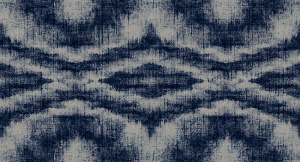 Walls By Patel Indigo Canvas Wall Art - Handmade Indian Canvas Painting for Home & Office Decor - Perfect for Living Room, Bedroom & Office Spaces