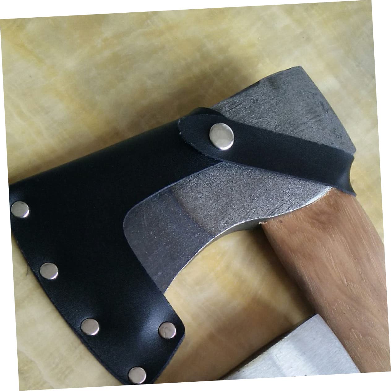 Leather Hatchet Cover - Portable Camping Axe Guard for Gardening & Outdoor Use