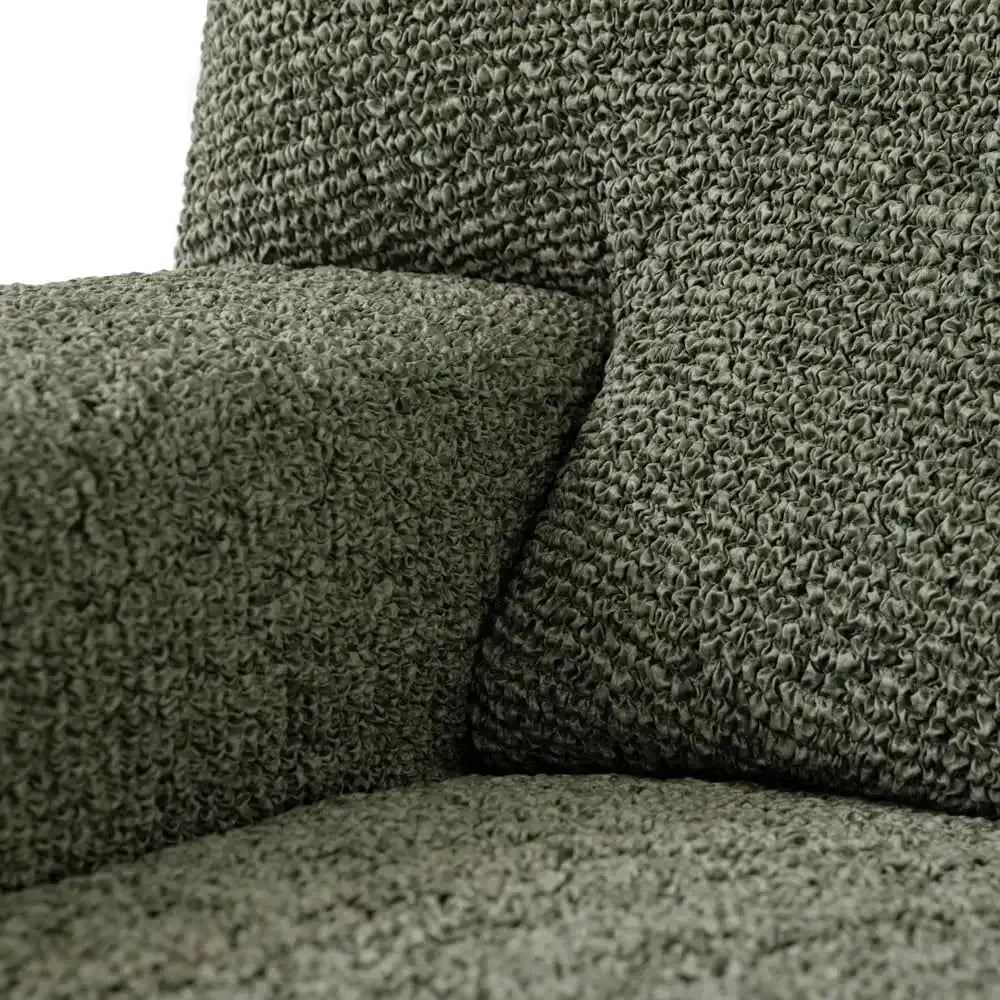 Microfiber Printed Armchair Slipcover - Stretchable Furniture Protector for Living Room, Bedroom & Office - Easy Washable Sofa Cover for Home Decor