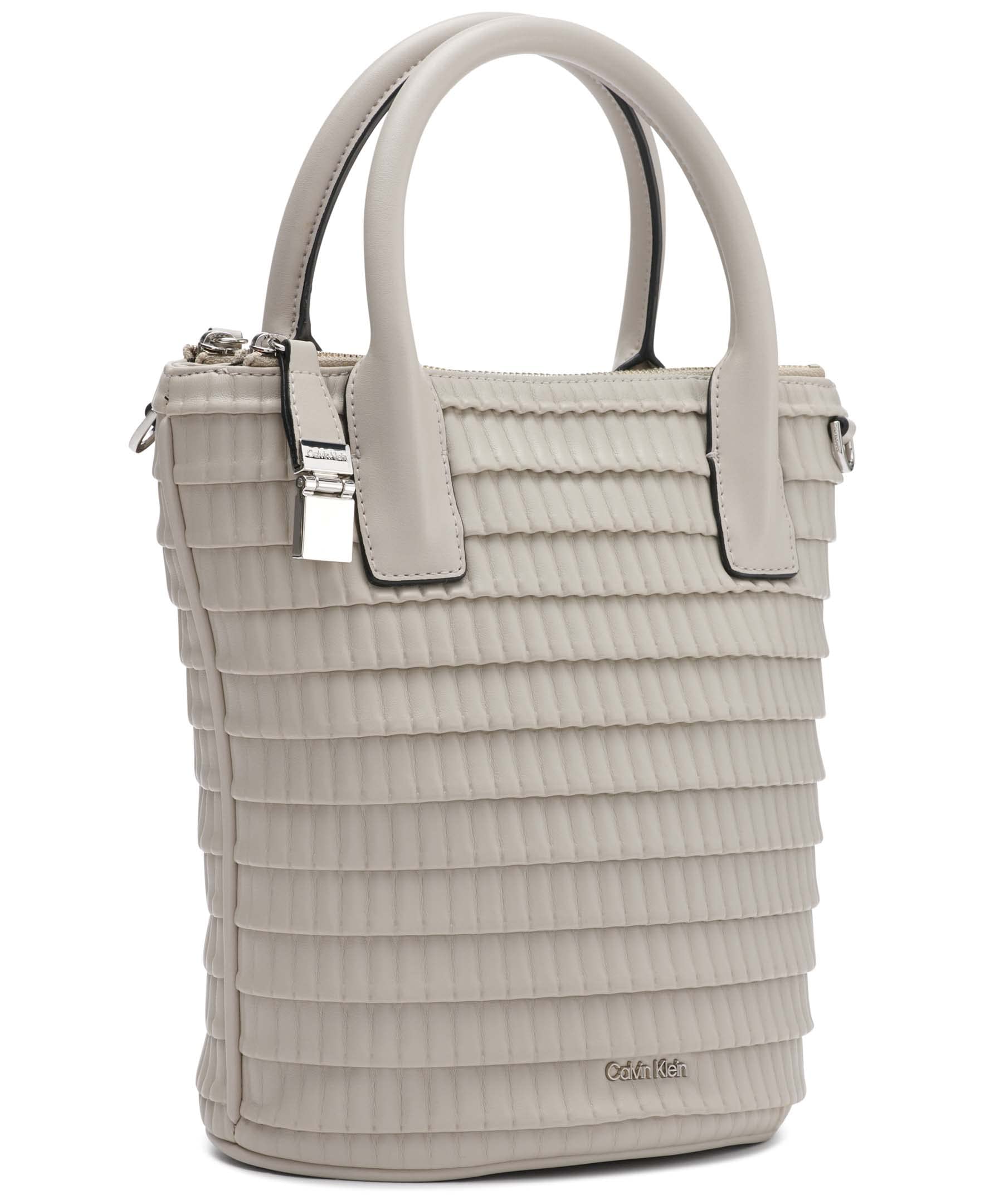 Calvin Klein Modern Essentials Organizational Bucket Bag - Stylish & Functional Storage for Home, Office, or Travel Accessories | Perfect for Makeup, Toiletries, and Small Items