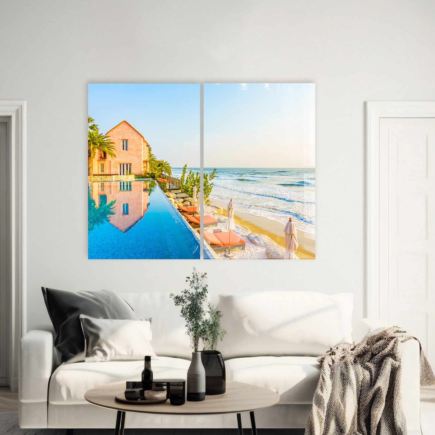 Peaceful Beach Decor - Coastal Themed Home Accessories for Relaxing Living Room & Bedroom | Perfect for Beach House, Vacation Rental & Coastal Style Decorating