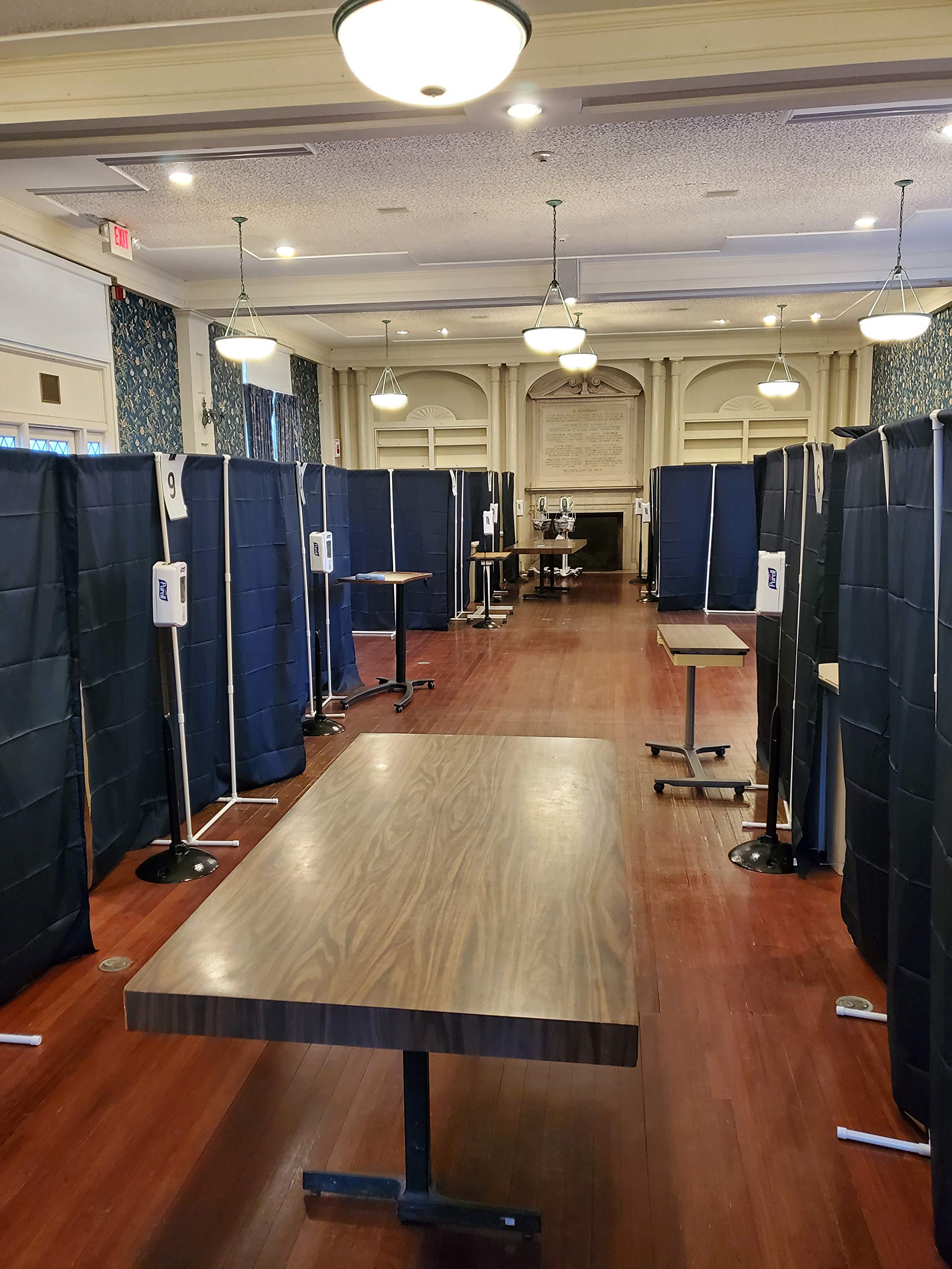 Portable Room Divider Privacy Screen - Dark Green Partition for Education, Clinics, Health Screenings & Travel | No Tools Needed | Perfect for Offices, Classrooms & Events