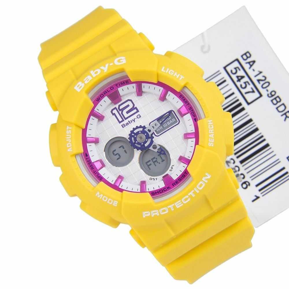 Casio Baby-G BA-120-9BDR Digital Sport Watch for Women - Shock Resistant, Water Resistant, Stylish & Durable - Perfect for Running, Swimming & Outdoor Activities
