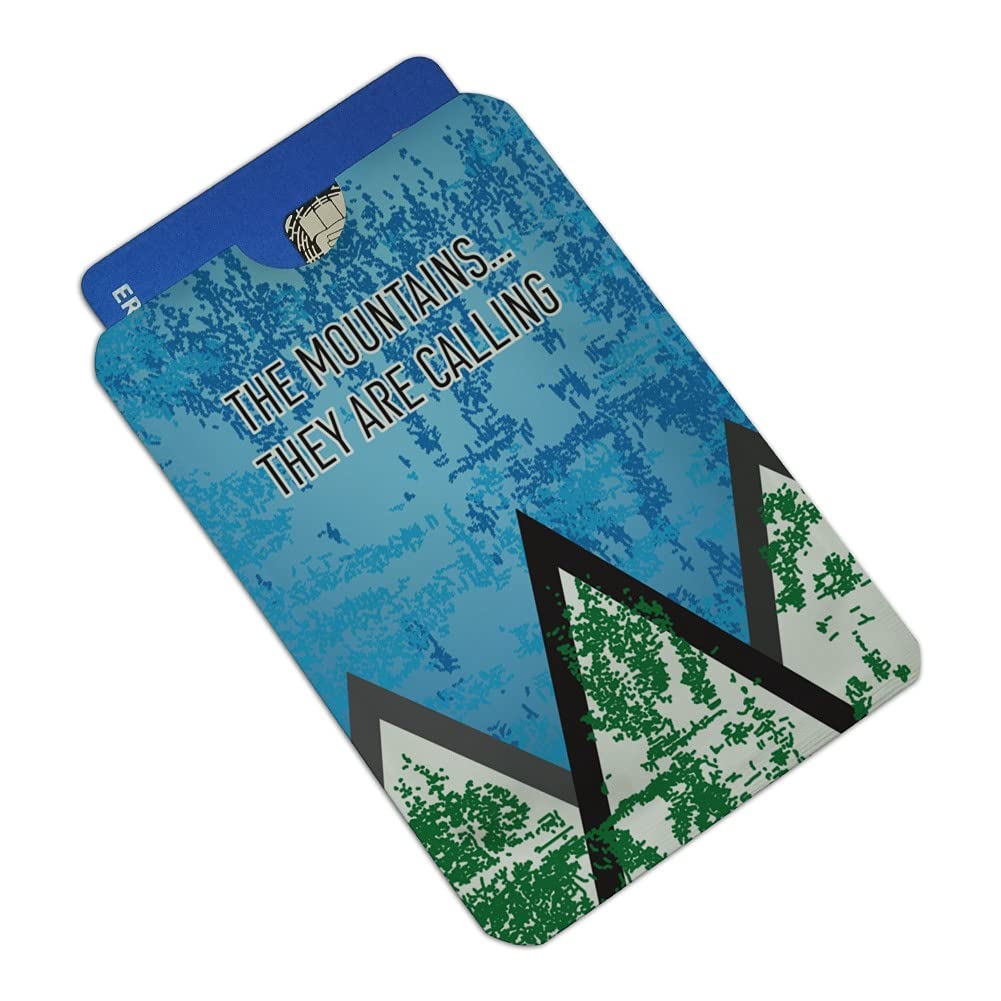 RFID Blocking Credit Card Holder Set of 4 - Secure Travel Wallet for Hiking, Camping & Outdoor Adventures | Anti-Theft Purse Sleeves Protector for Nature Lovers