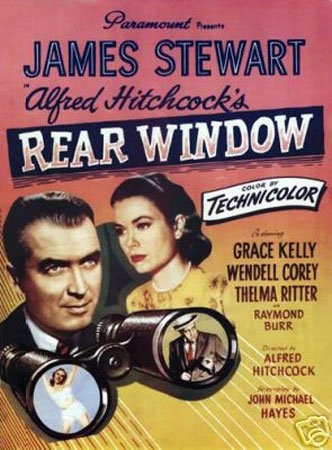 James Stewart Rear Window Movie Poster 12x18 Inches - Classic Film Art Print for Home Theater Decor, Office Wall Art & Vintage Cinema Collectibles