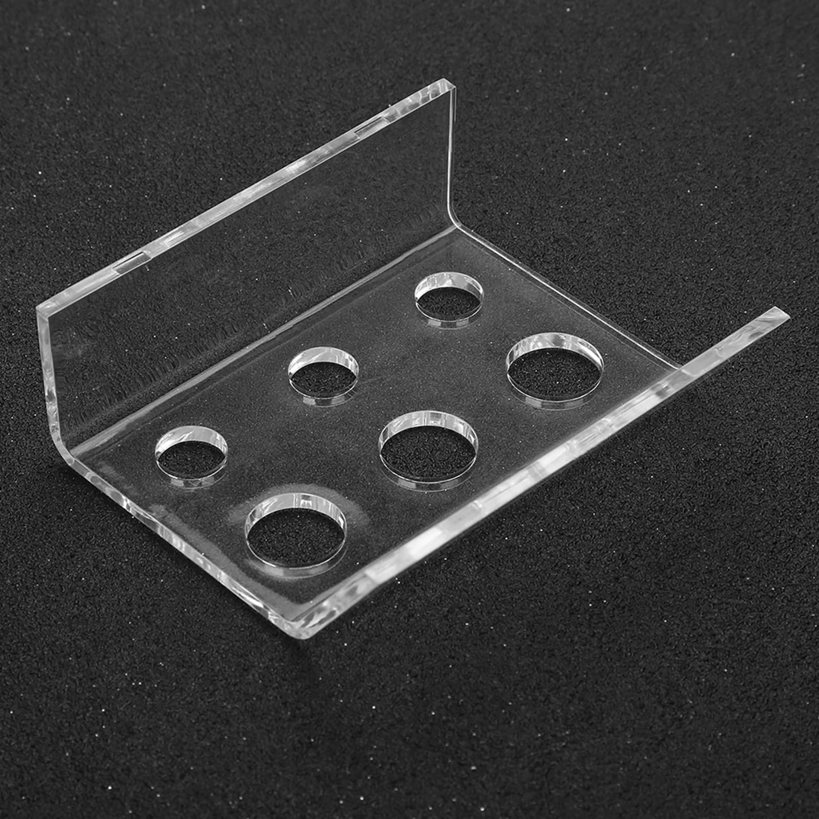 6-Hole Acrylic Tattoo Ink Cup Holder Stand - Professional Pigment Cap Organizer for Tattoo Machines & Permanent Makeup Tools | Perfect for Tattoo Studios & Artists