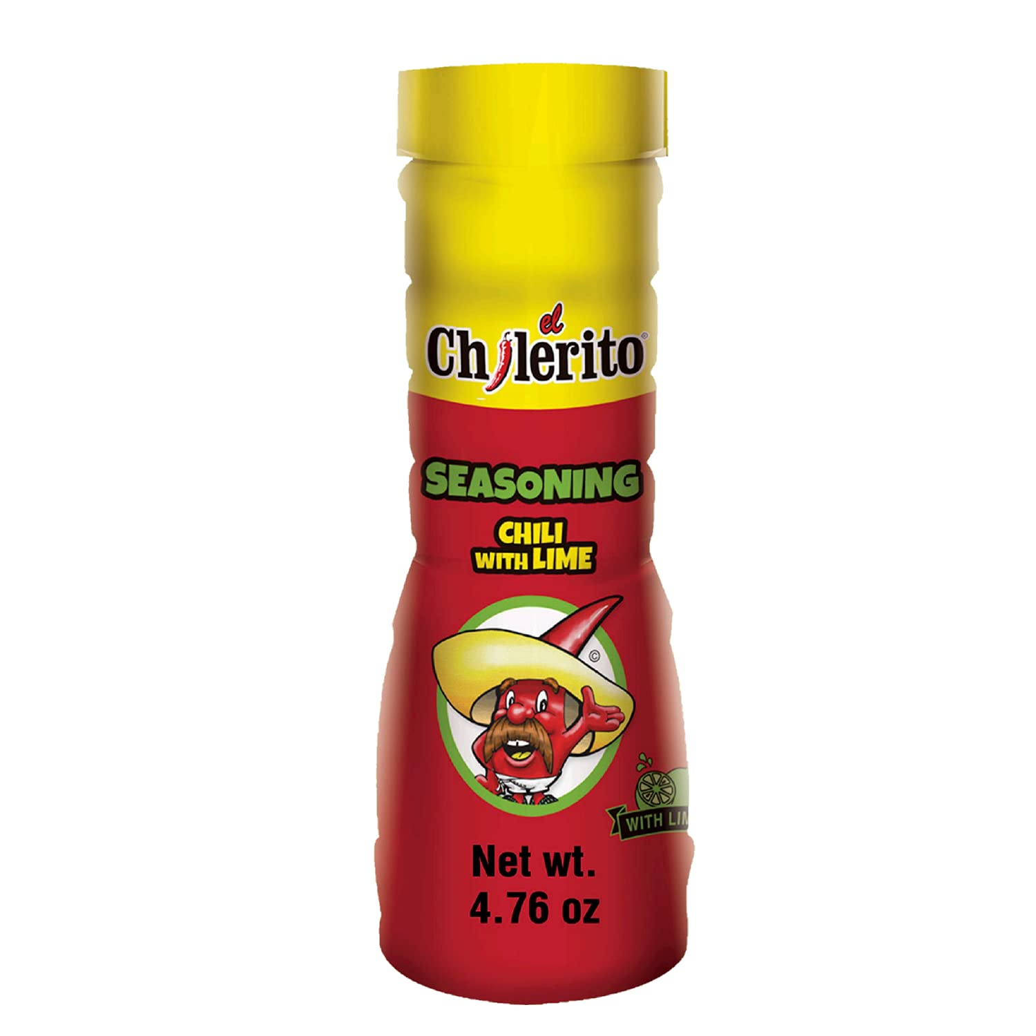 EL CHILERITO Seasoning Chili With Lime 135g/4.76 Fl Oz - Authentic Mexican Spice Blend - Perfect for Snacks, Fruits, Drinks & Cocktails - Kosher Certified Natural Ingredients - Great for Parties, BBQs & Family Gatherings