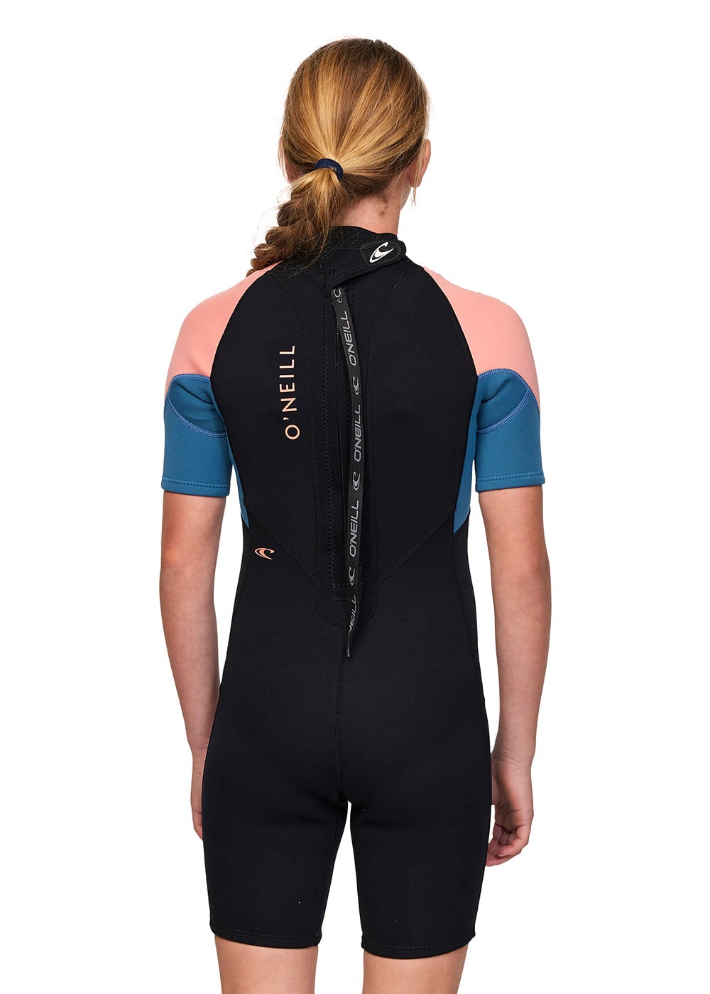 ONeill Girls Reactor 2mm BZ Spring Suit Wetsuit for Kids - Youth Full Body Neoprene Swimsuit for Surfing, Swimming & Water Sports