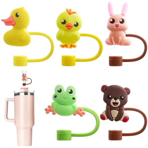5 PCS 10MM Cute Straw Covers