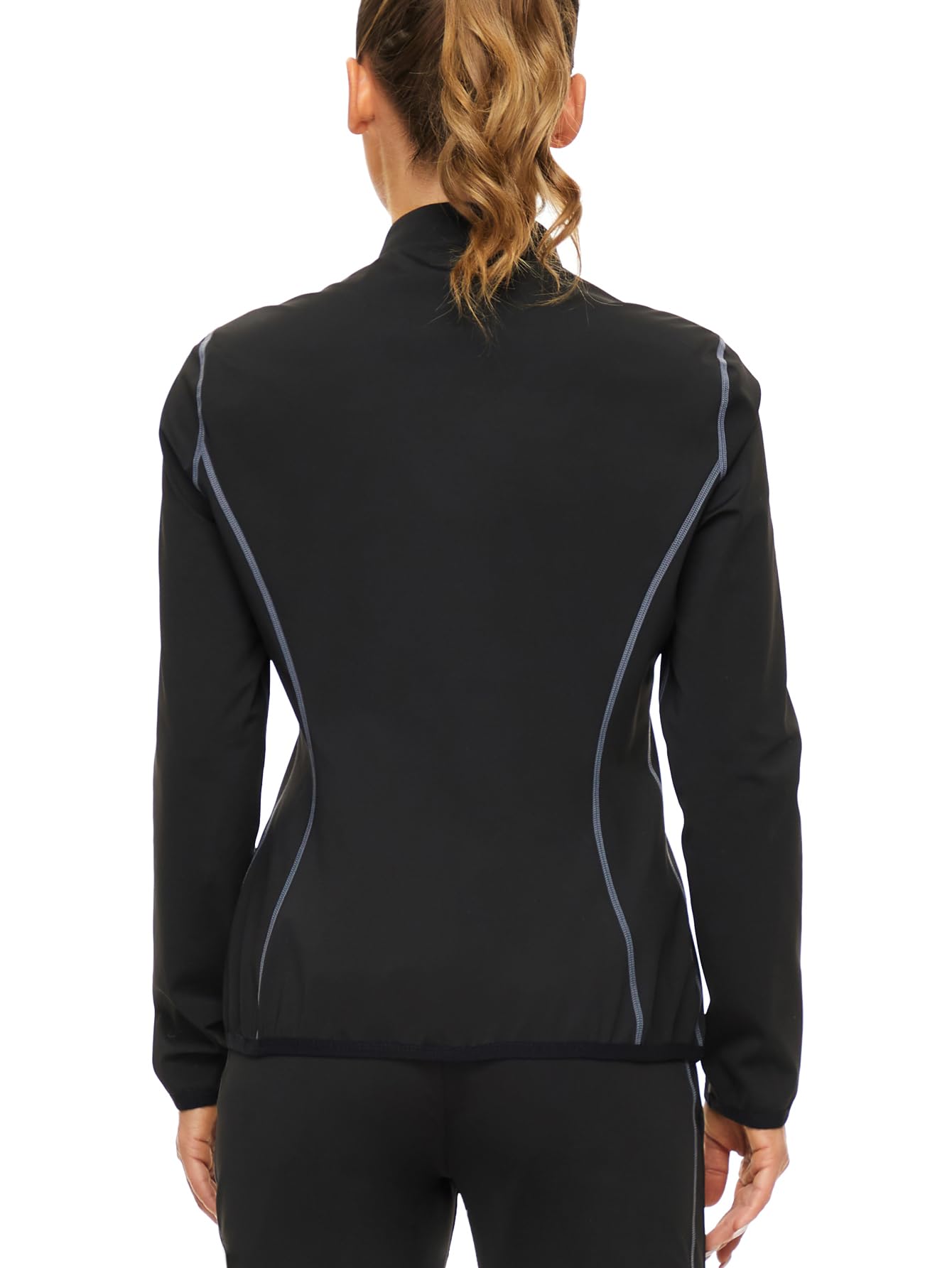 SEXYWG Women's Sauna Suit - Long Sleeve Workout Jacket & Sweat Shirt for Weight Loss & Detox - Perfect for Gym, Running, Yoga & Home Sauna Sessions