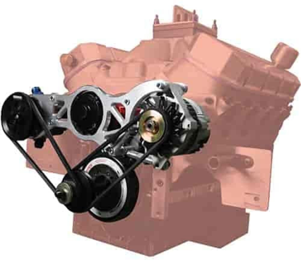 Moroso 63866 Alternator & Vacuum Pump Mounting Bracket for Big Block Chevy Engines with CSR Water Pump - Perfect for Engine Upgrades & Performance Builds