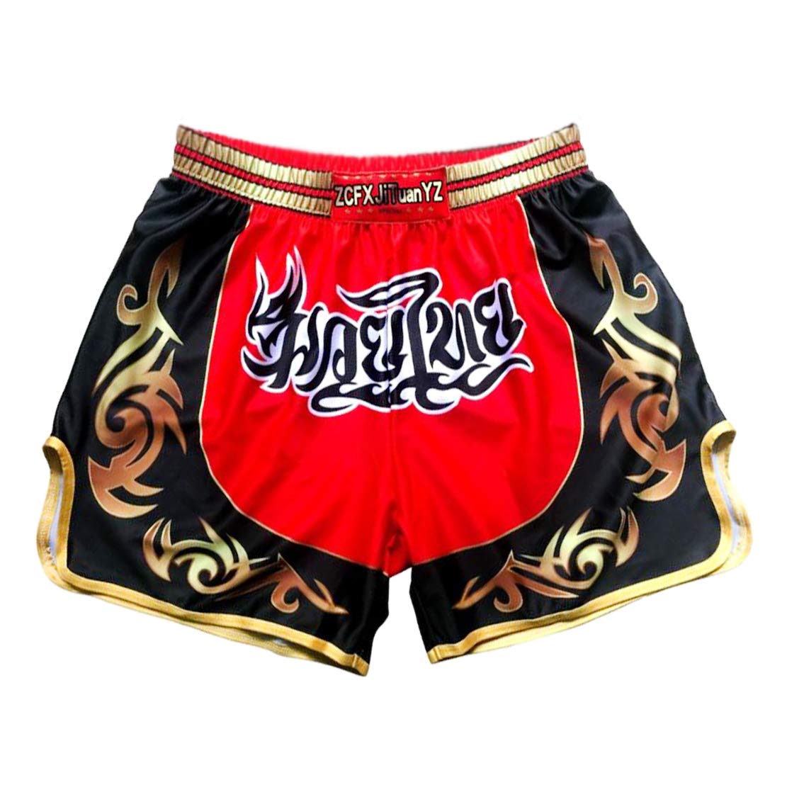 ZCFXJiTuanYZ MMA Fighting Shorts for Men - Breathable Boxing Training Pants, Lightweight Fitness Sportswear with Stretch Waistband - Ideal for MMA, Muay Thai, BJJ & Gym Workouts